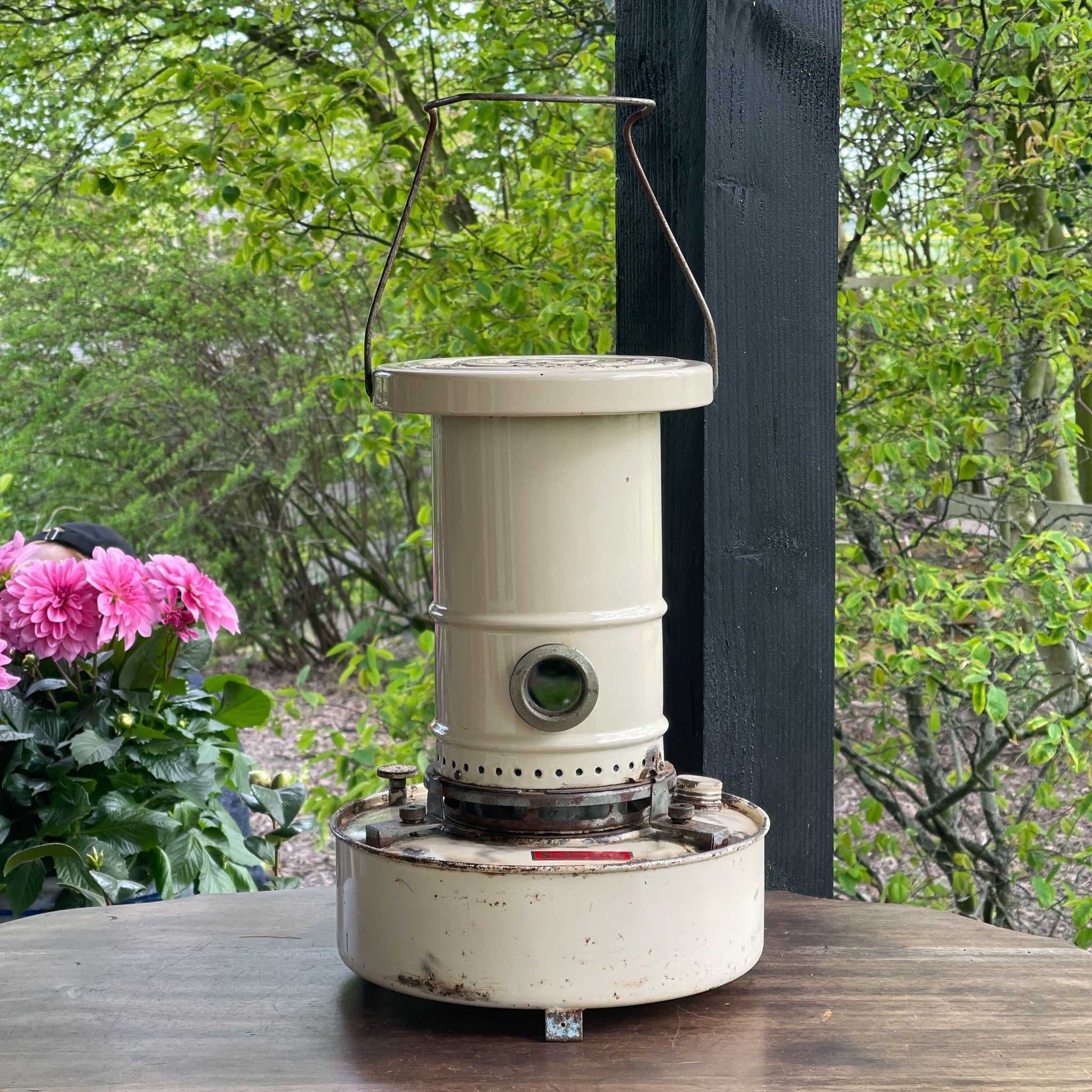 Saffirette Aladdin Emaille Petroleumkachel Met Lont - The Collectionist