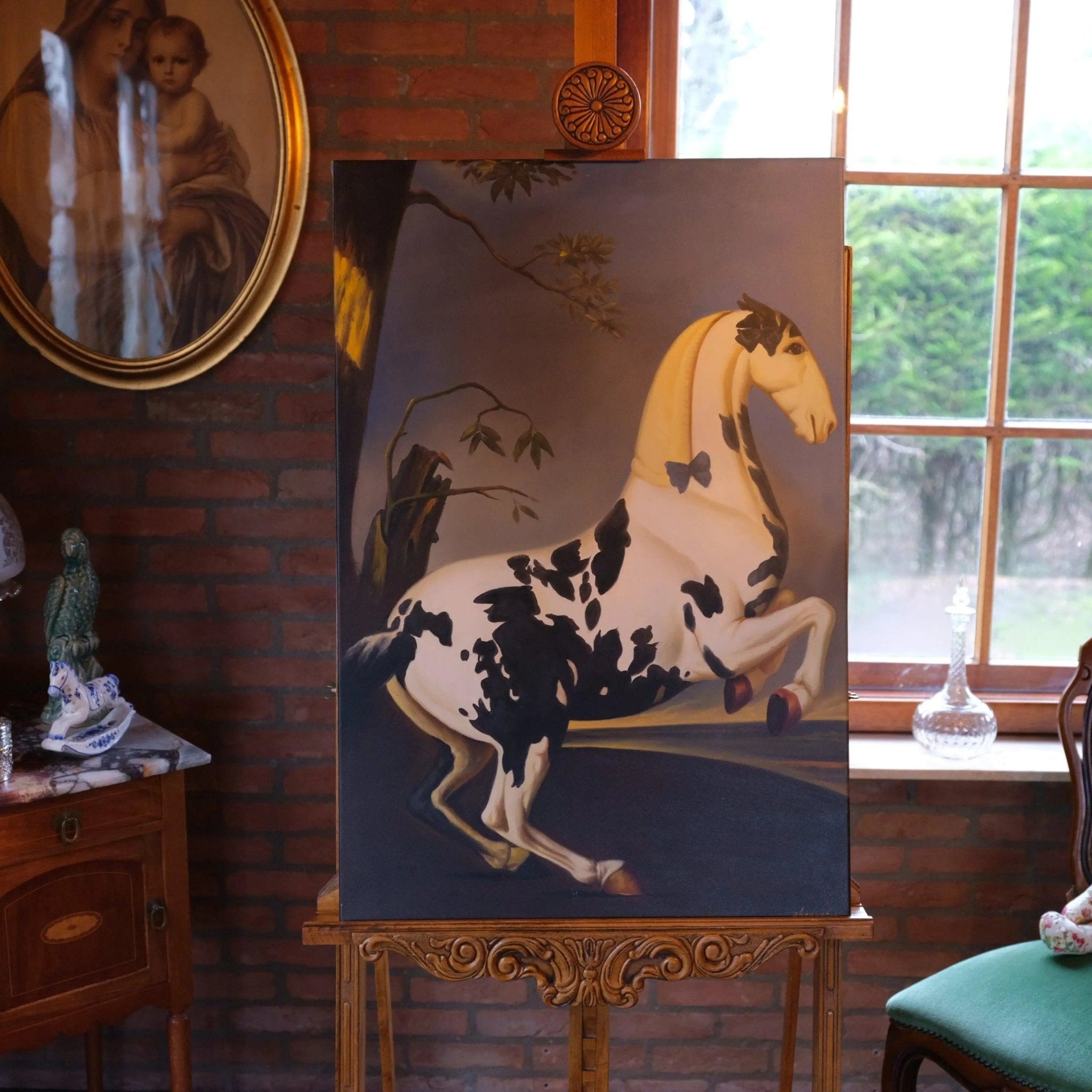 Schilderij gevlekt paard op canvas - The Collectionist