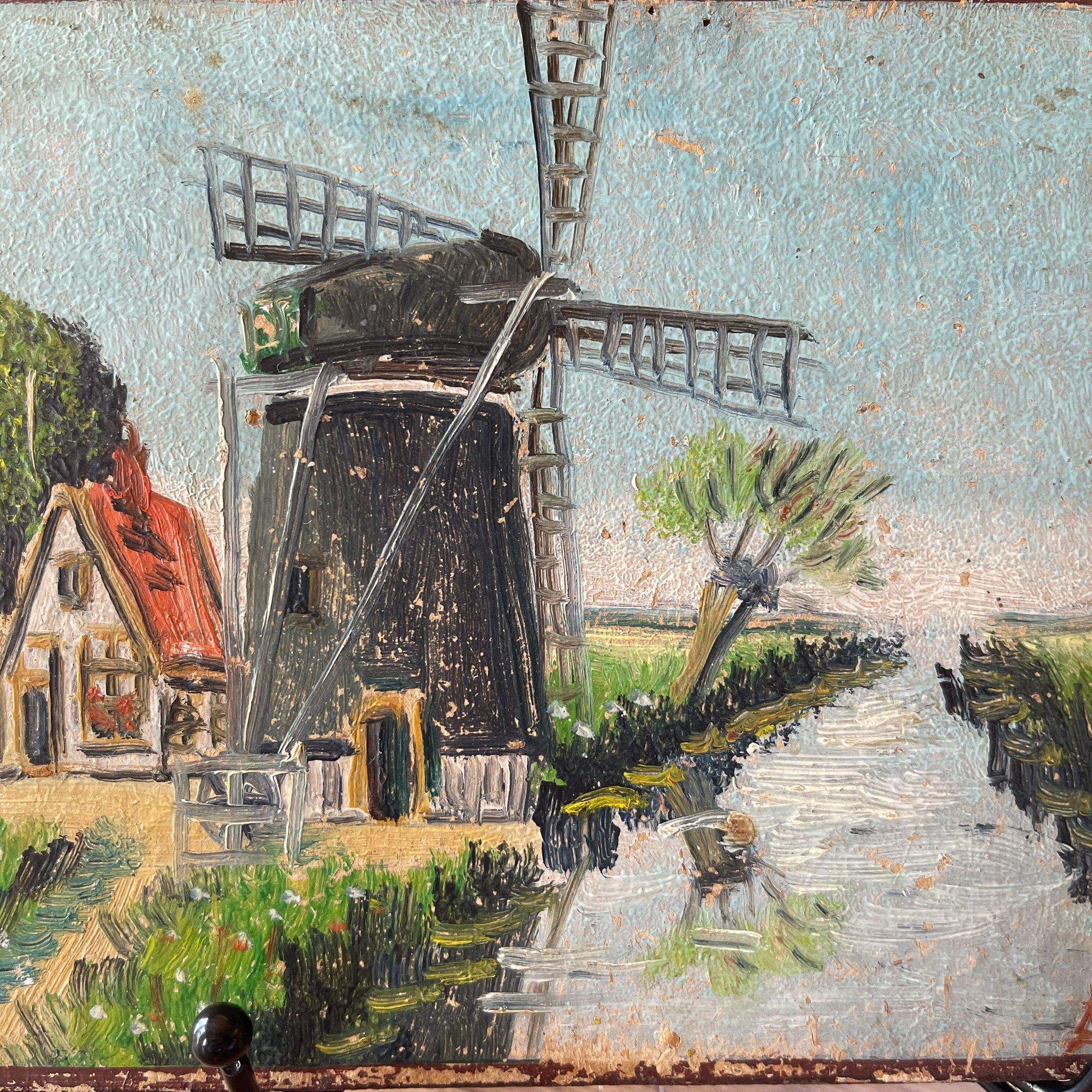 Schilderijtje molen - The Collectionist