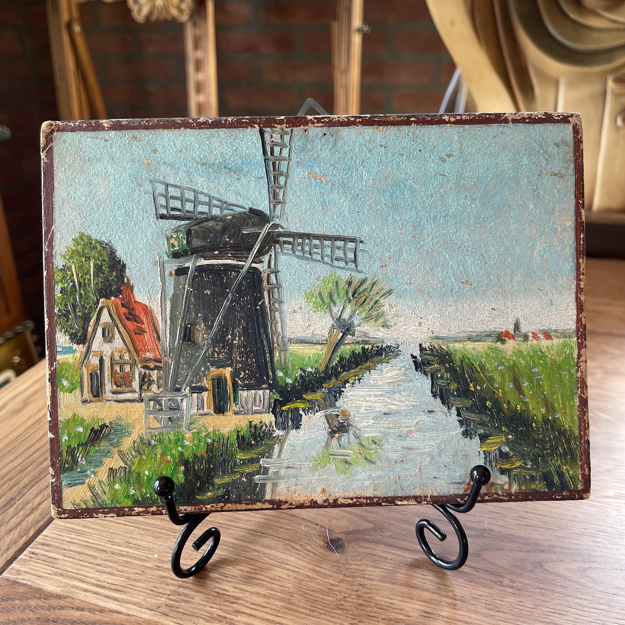 Schilderijtje molen - The Collectionist