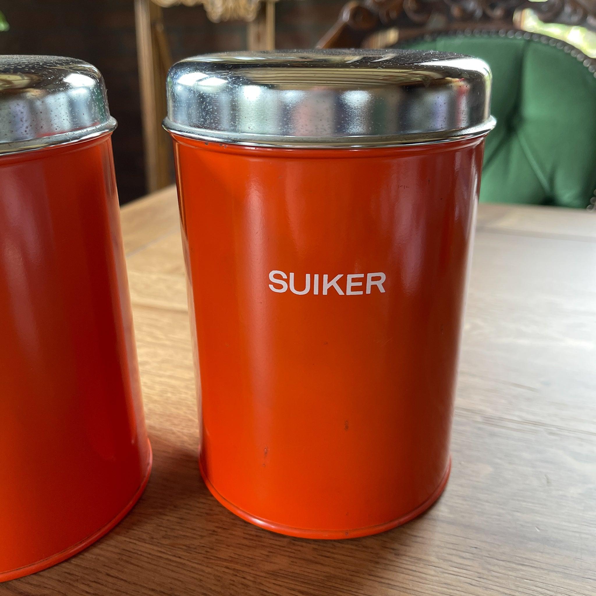 Set van drie koffie thee en suiker blikken - The Collectionist