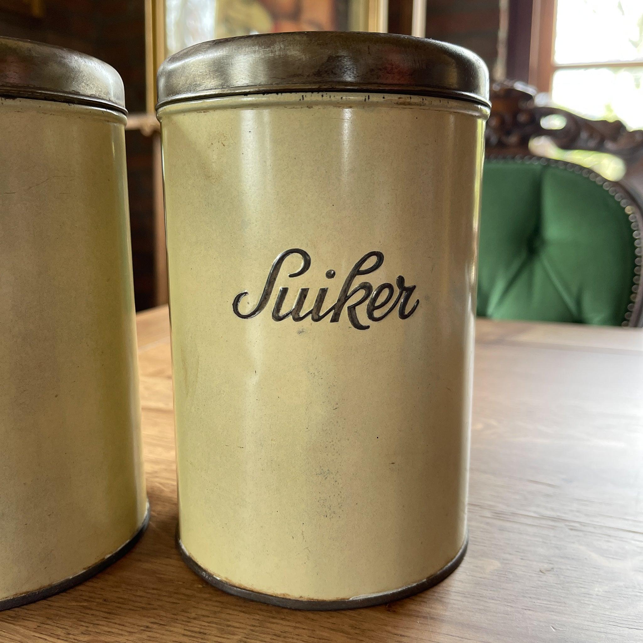 Set van drie koffie thee en suiker blikken - The Collectionist