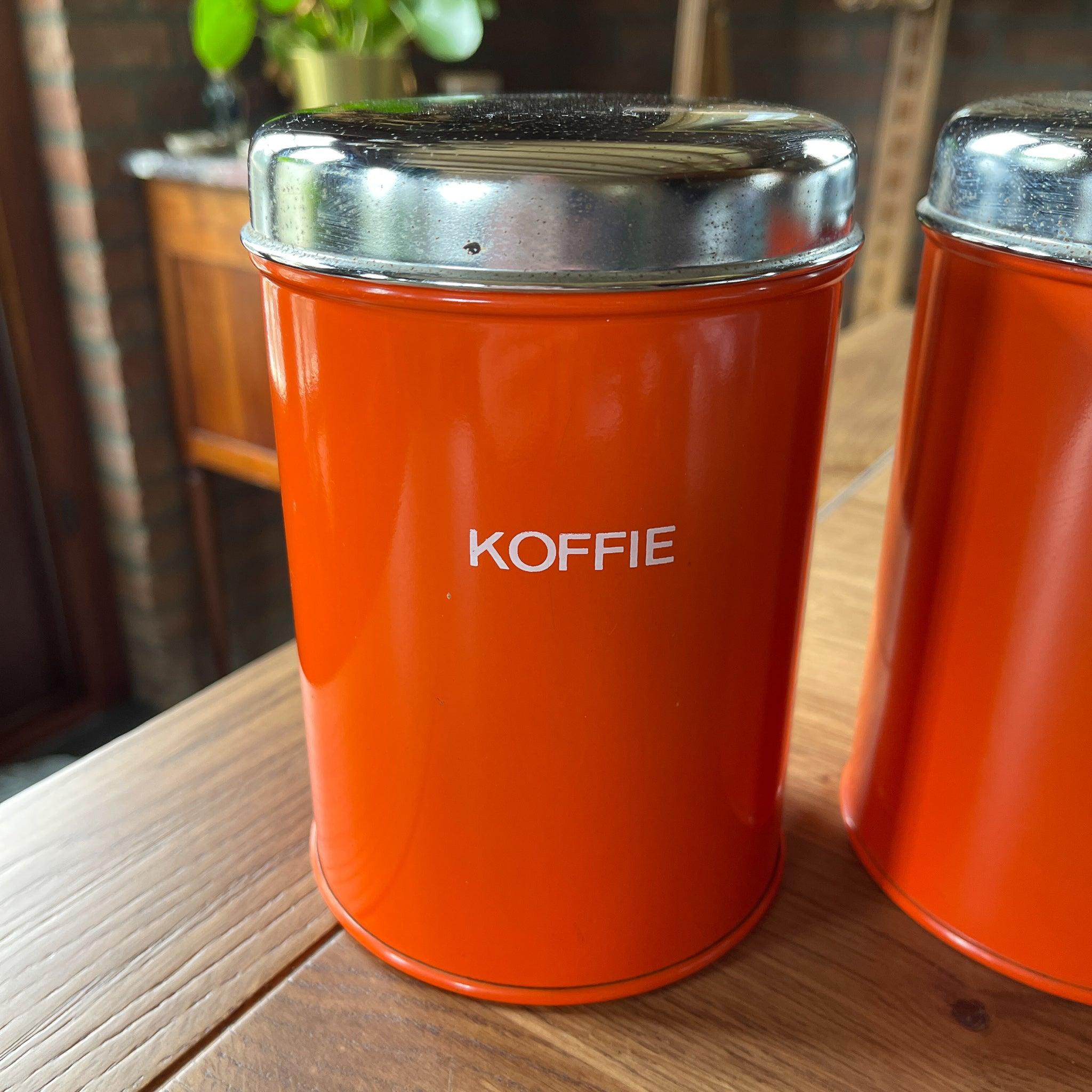 Set van drie koffie thee en suiker blikken - The Collectionist