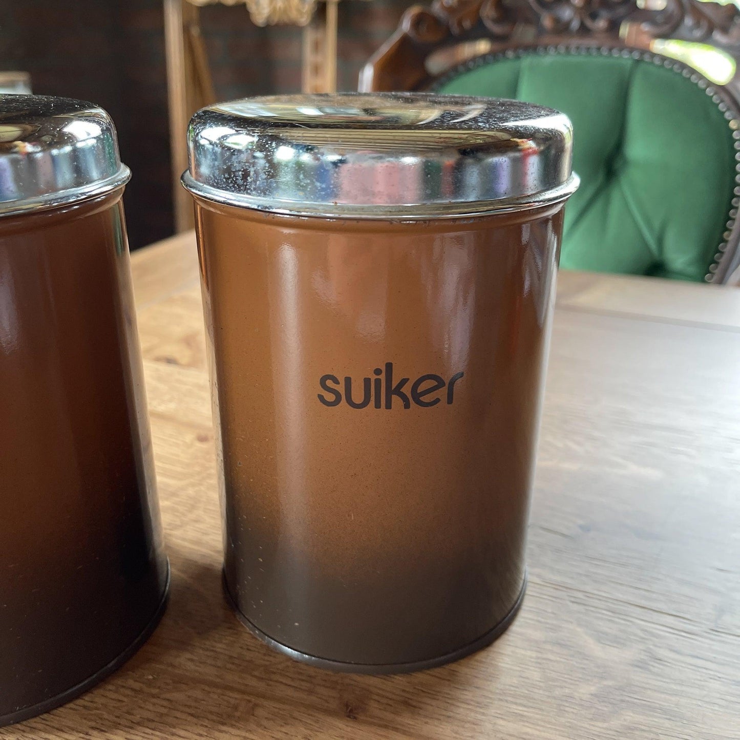 Set van drie koffie thee en suiker blikken - Bamestra Curiosa