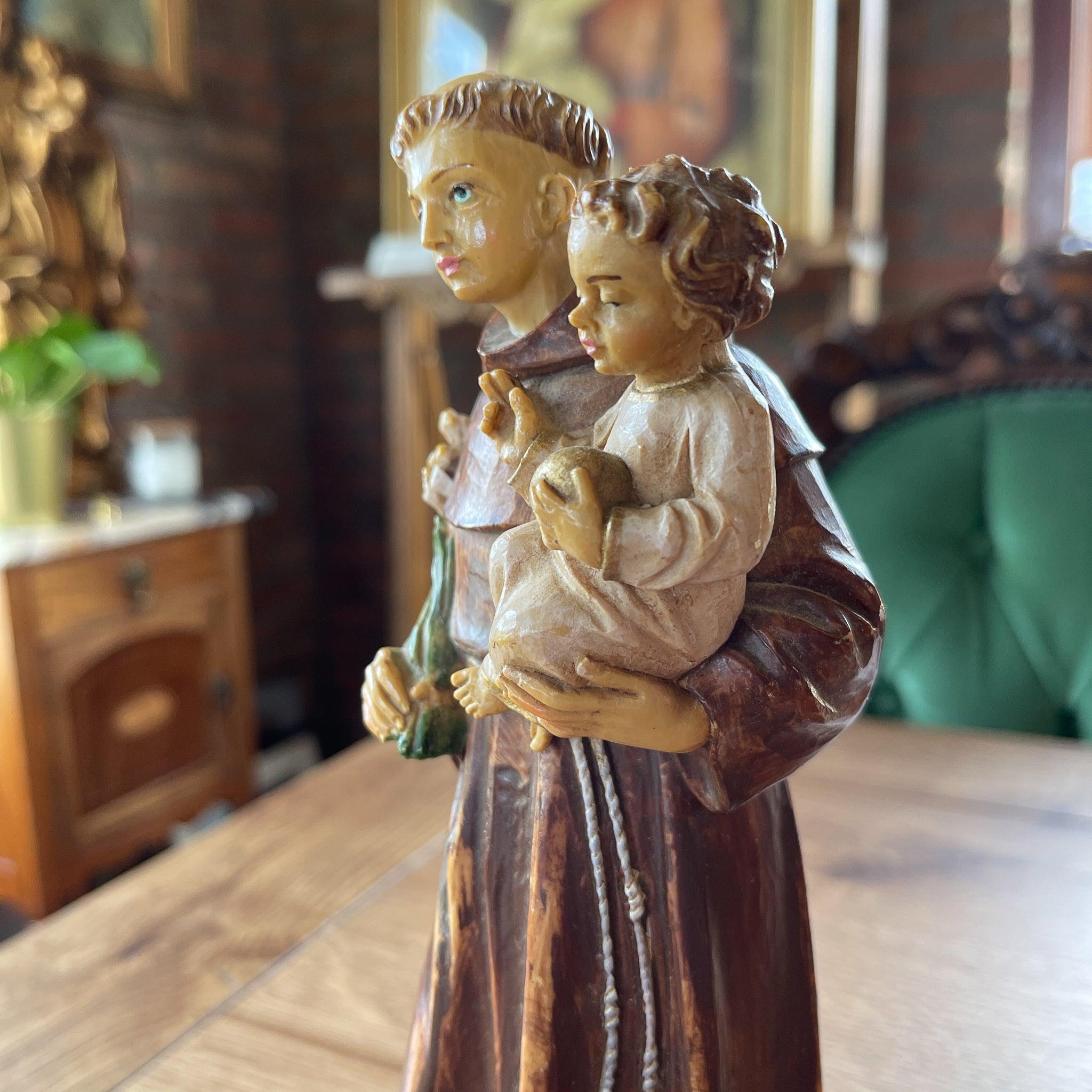 Sint Antonius van Padua en het kindje Jezus - The Collectionist