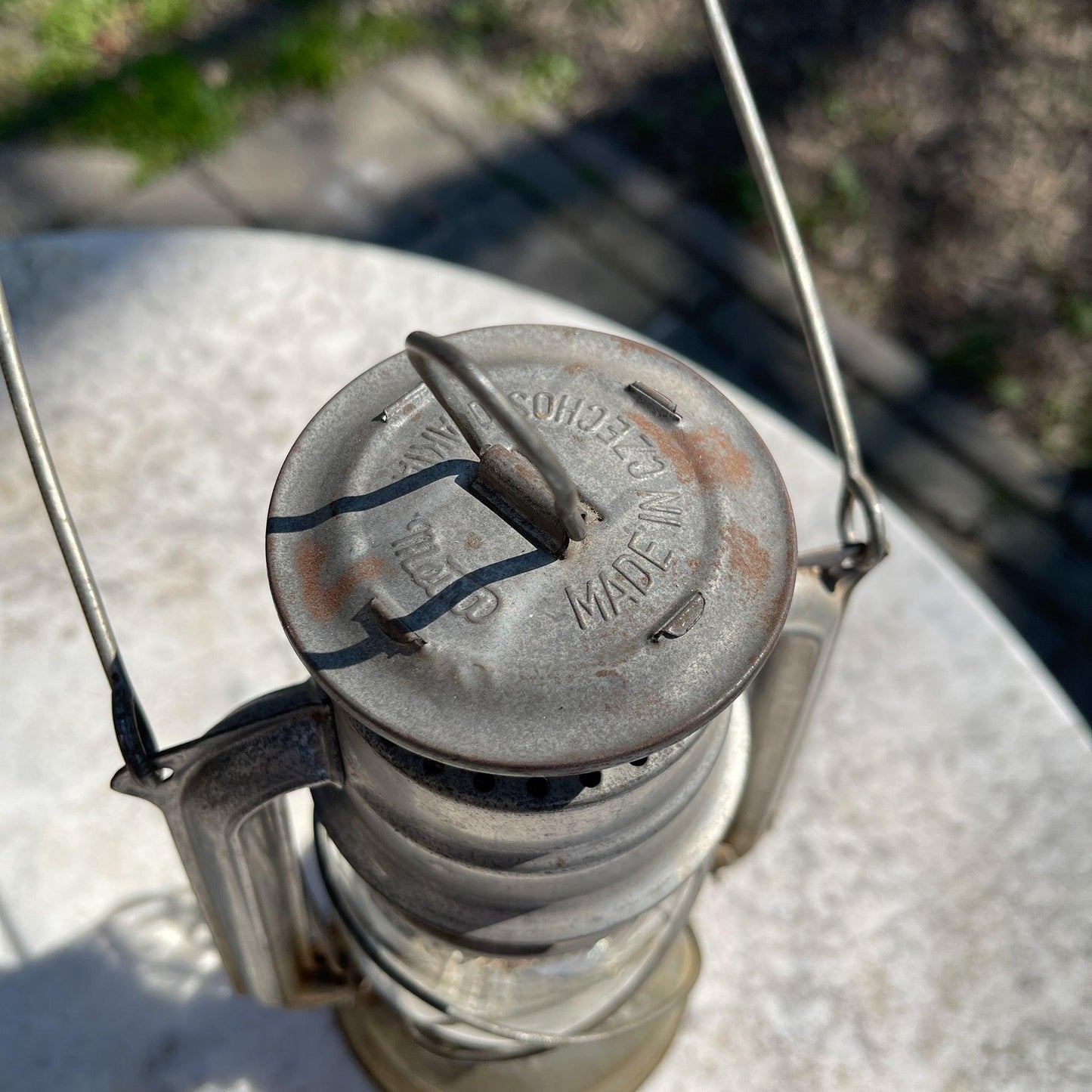 Stormlantaarn petroleum lamp Meva 863 - Bamestra Curiosa