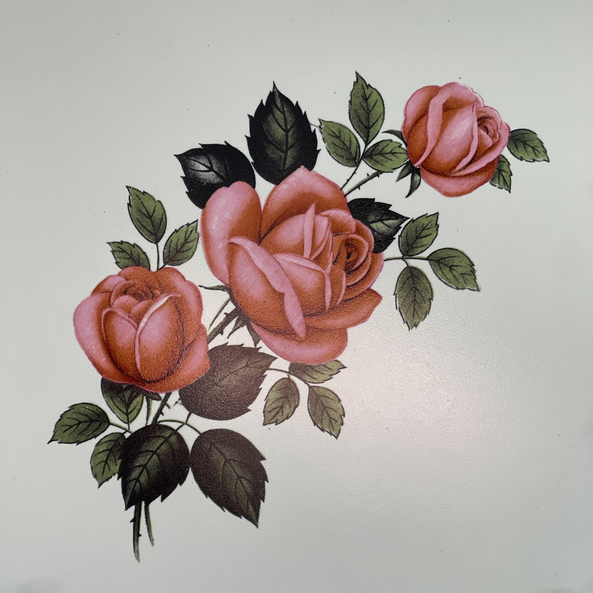 Tegel onderzetter met rozen Royal Sphinx - The Collectionist