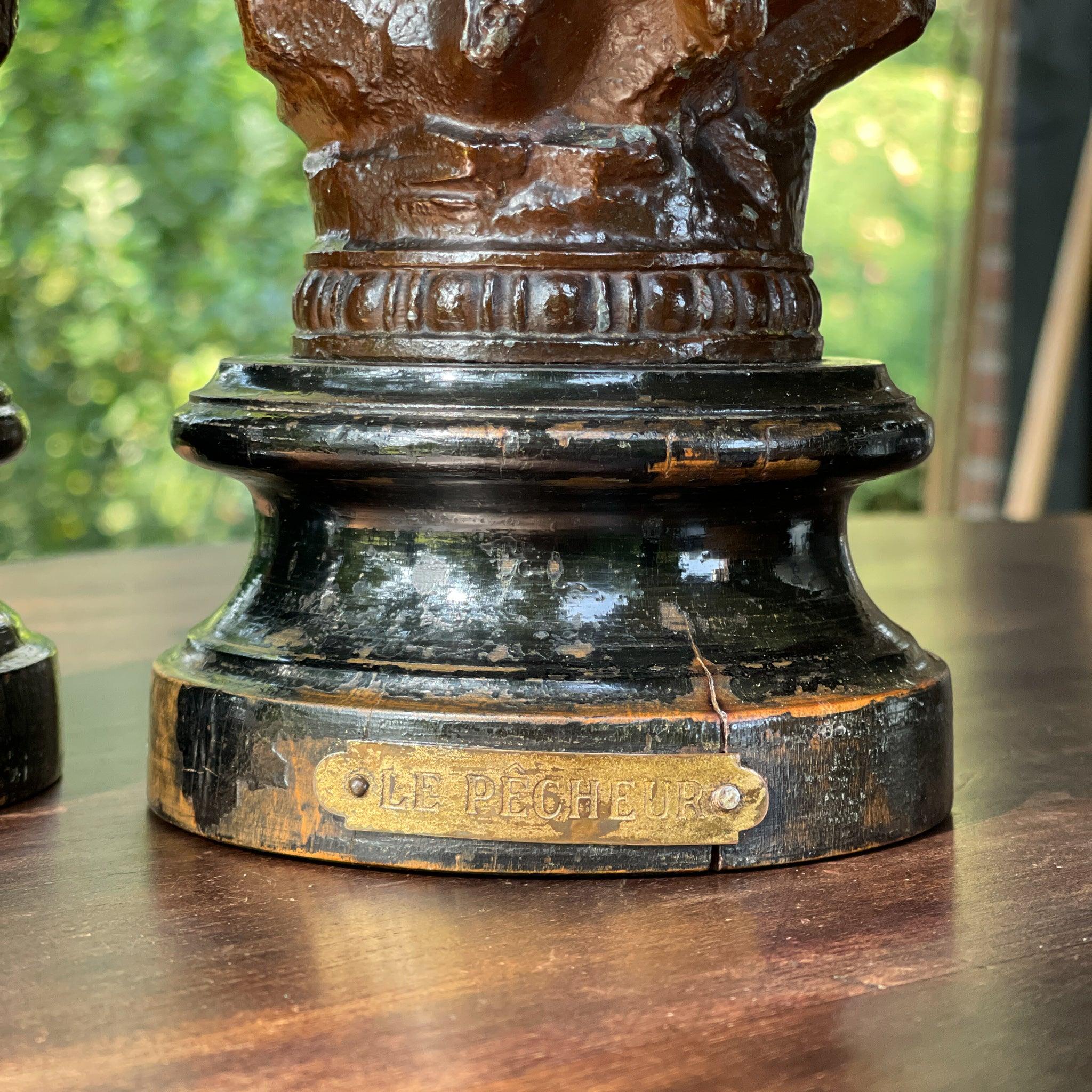 Twee beelden La Faucheuse & Le Pecheur - The Collectionist