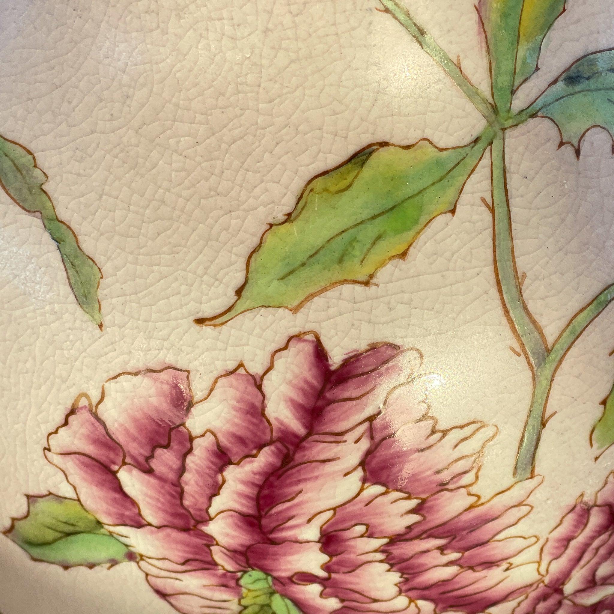 Twee vazen beschilderd met Pioenrozen - The Collectionist