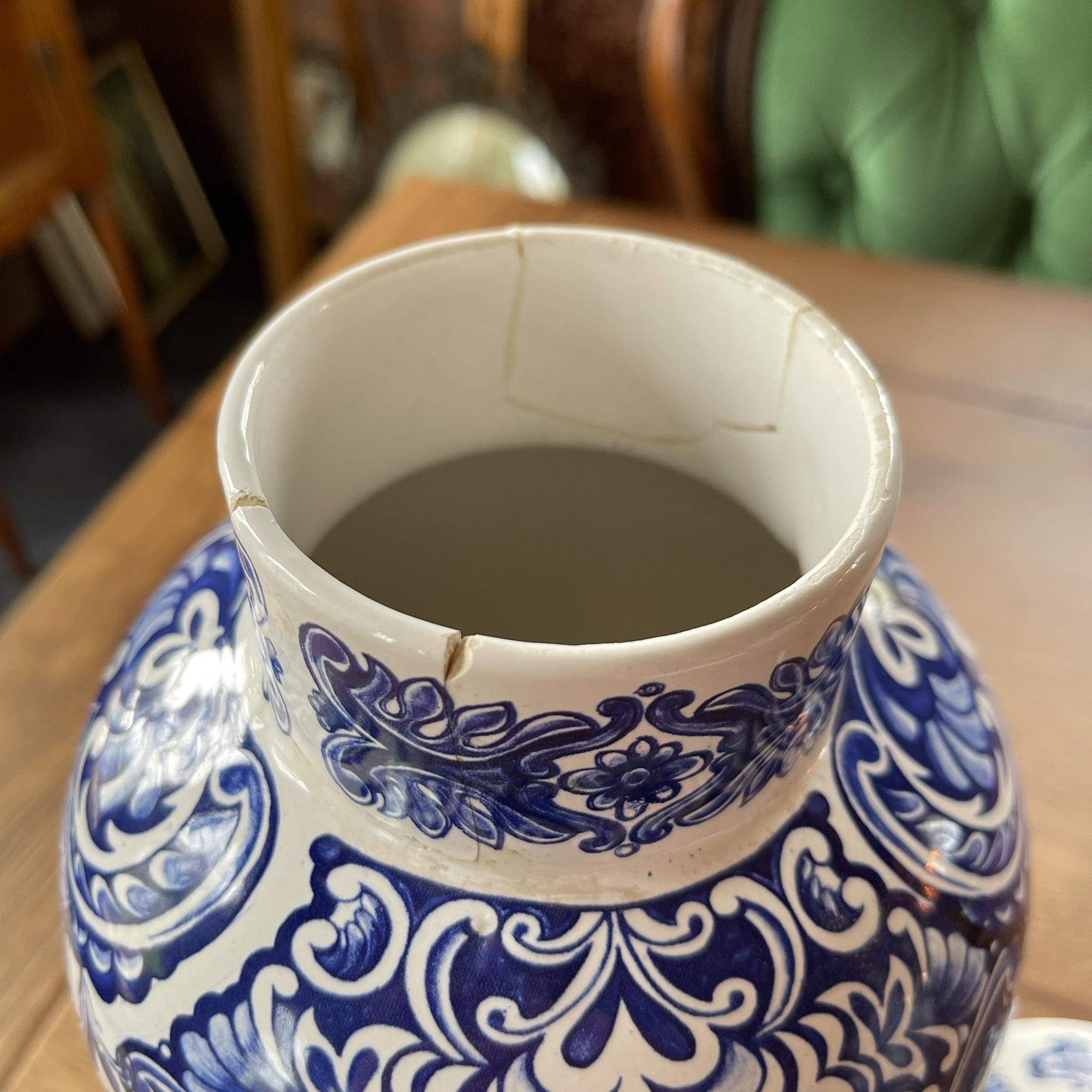 Vaas met deksel Delfts Blauw - The Collectionist