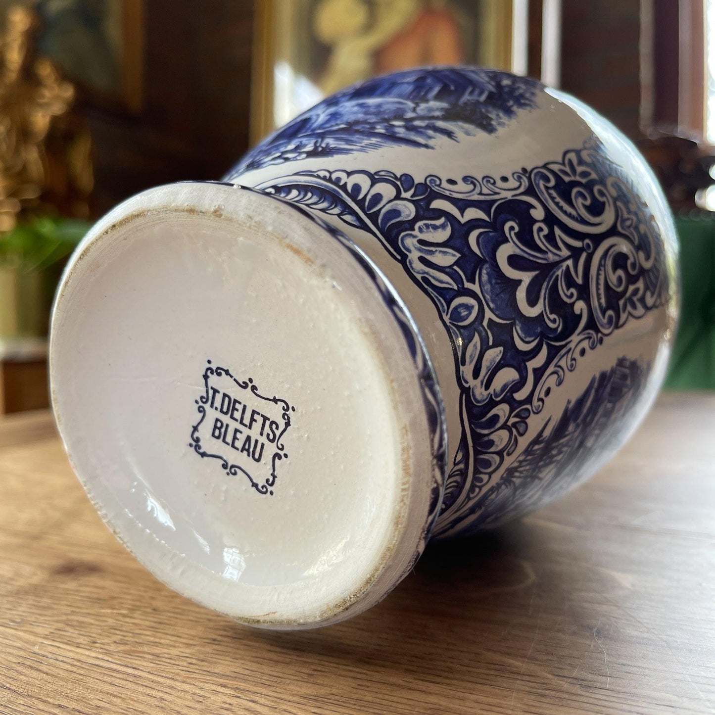 Vaas met molen Delfts Blauw - Bamestra Curiosa