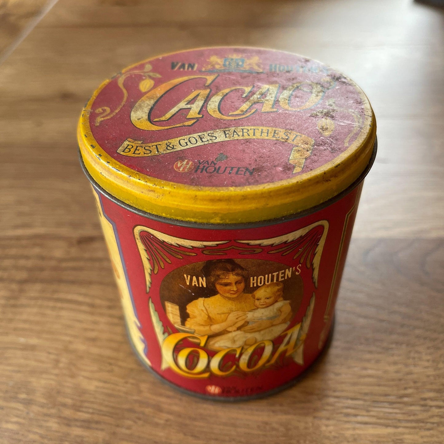 Van Houten's Cacao blik - Bamestra Curiosa