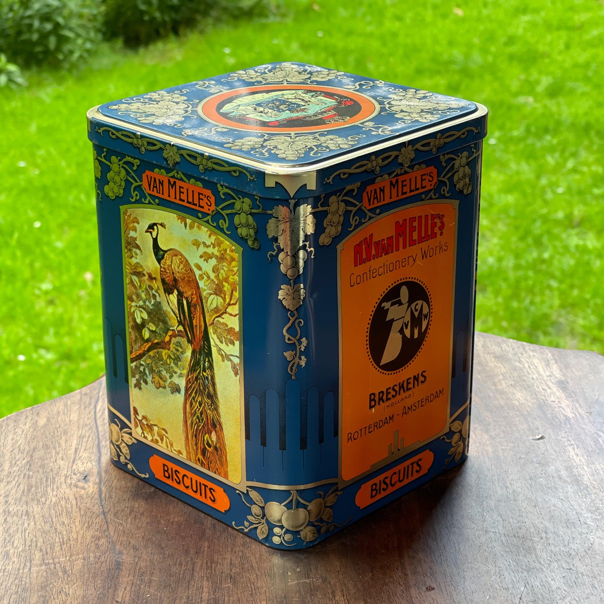 Van Melle's Biscuits blik met vogels - The Collectionist