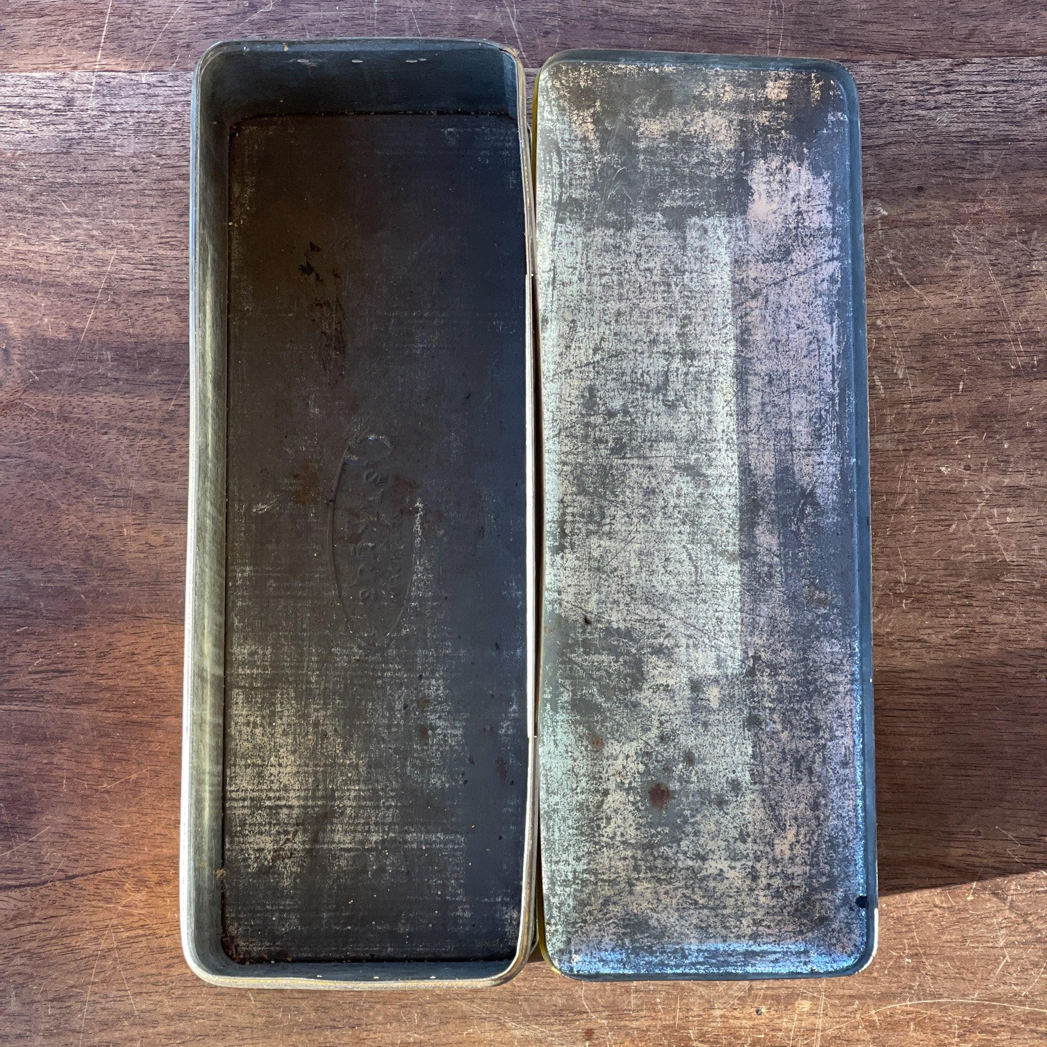 Verkade Honingontbijtkoek blik – vintage rechthoekig koekblik - The Collectionist