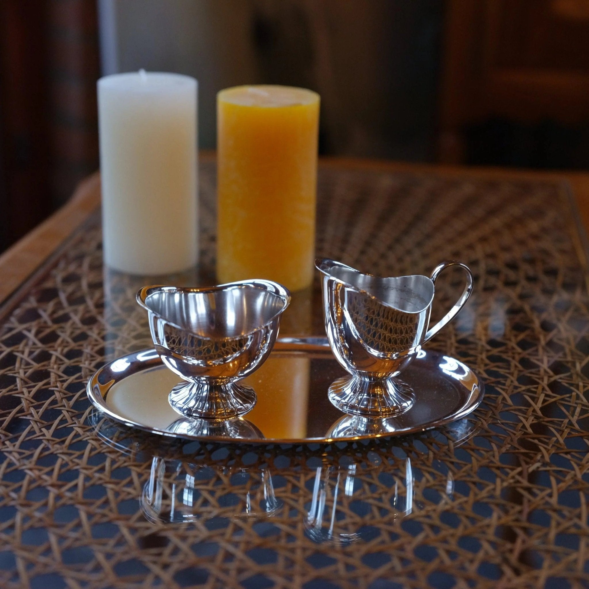 Verzilverd roomstel Douwe Egberts - The Collectionist