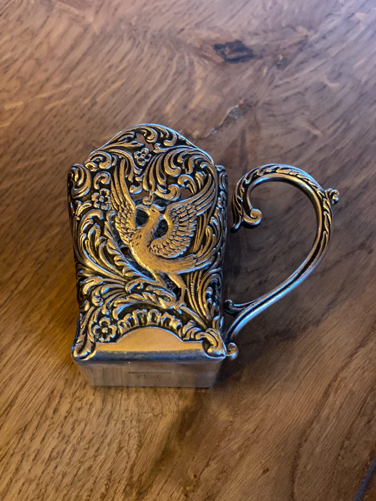 Verzilverde maggi fles houder - The Collectionist