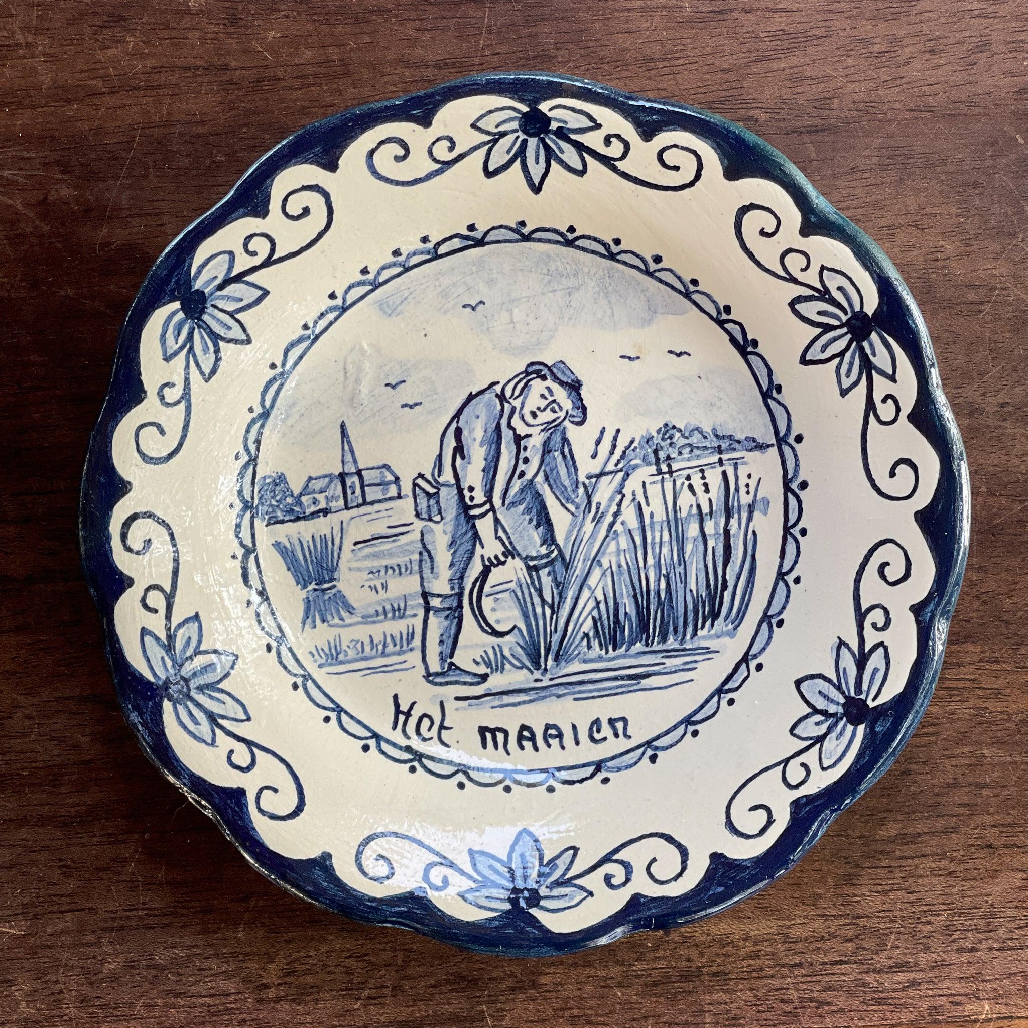 Vier antieke Oud Hollandse wandborden - The Collectionist