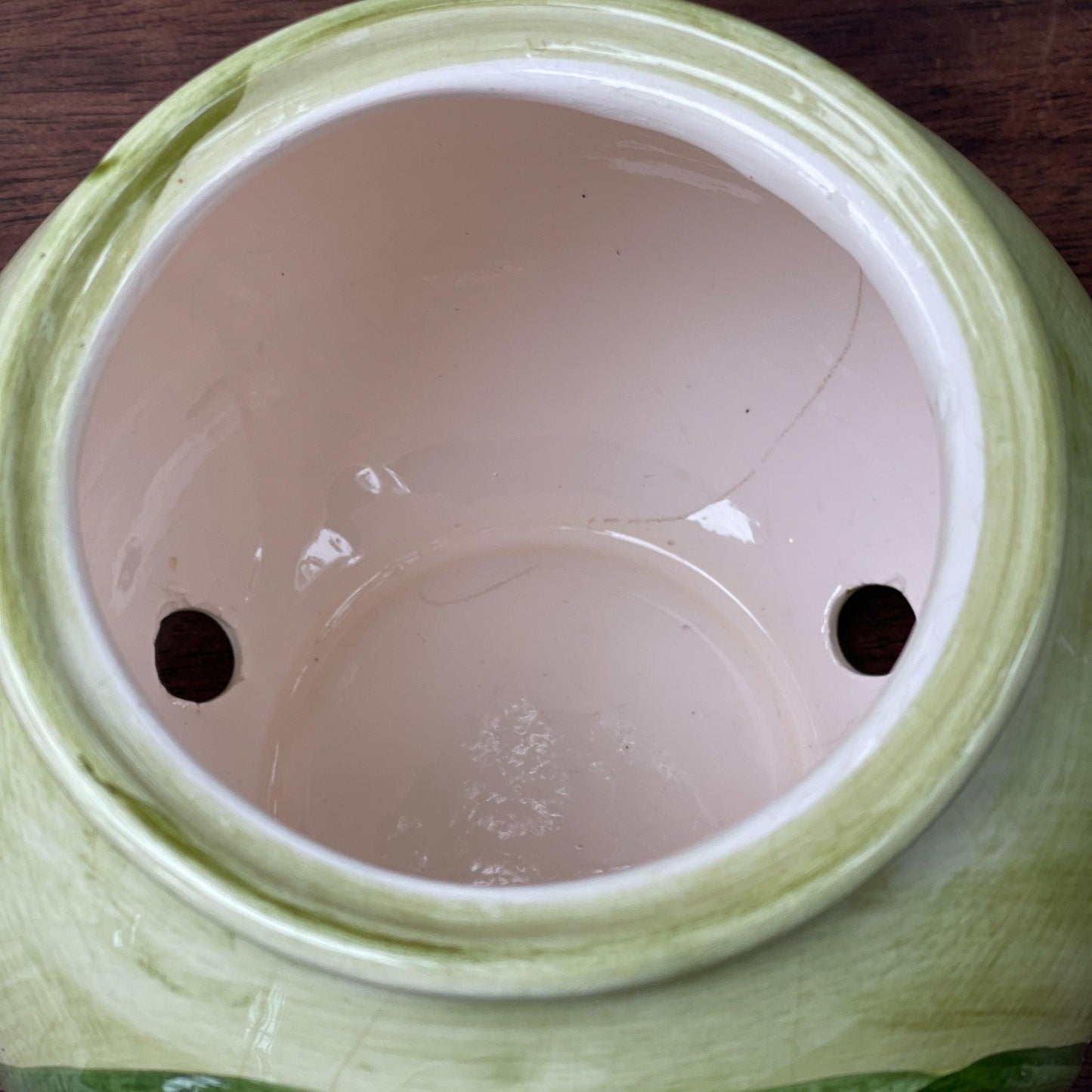 Vintage aardewerk uienpot - Bamestra Curiosa