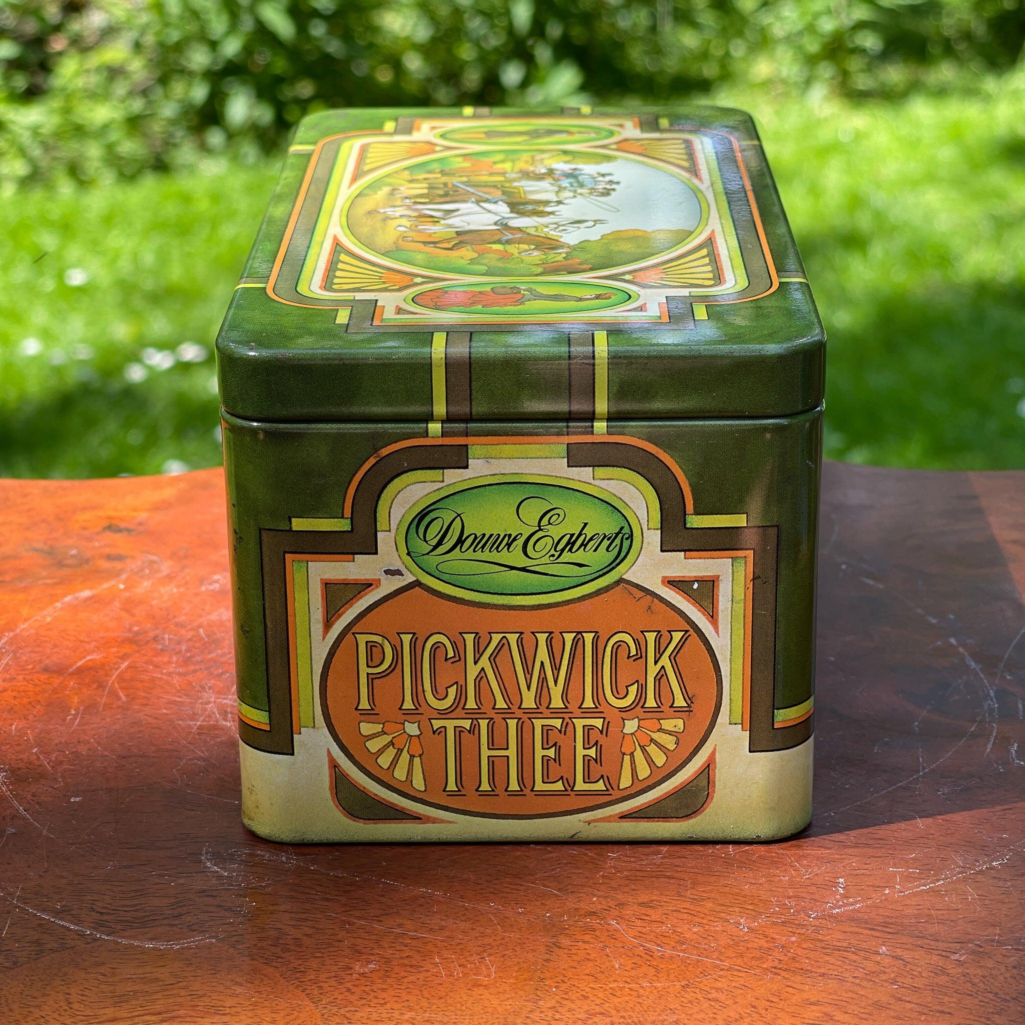 Vintage bewaarblik voor thee van Douwe Egberts Pickwick - The Collectionist