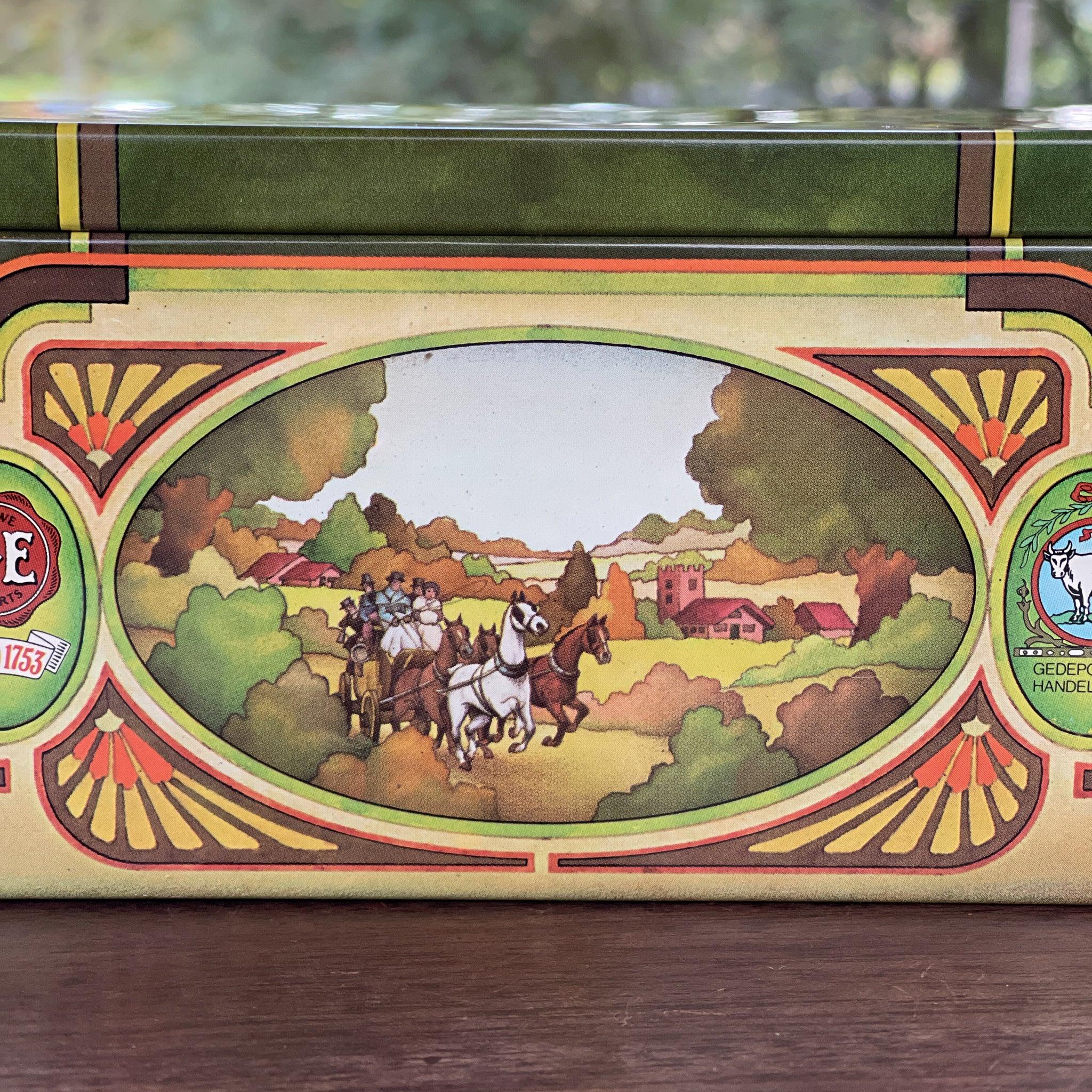 Vintage bewaarblik voor thee van Douwe Egberts Pickwick - The Collectionist