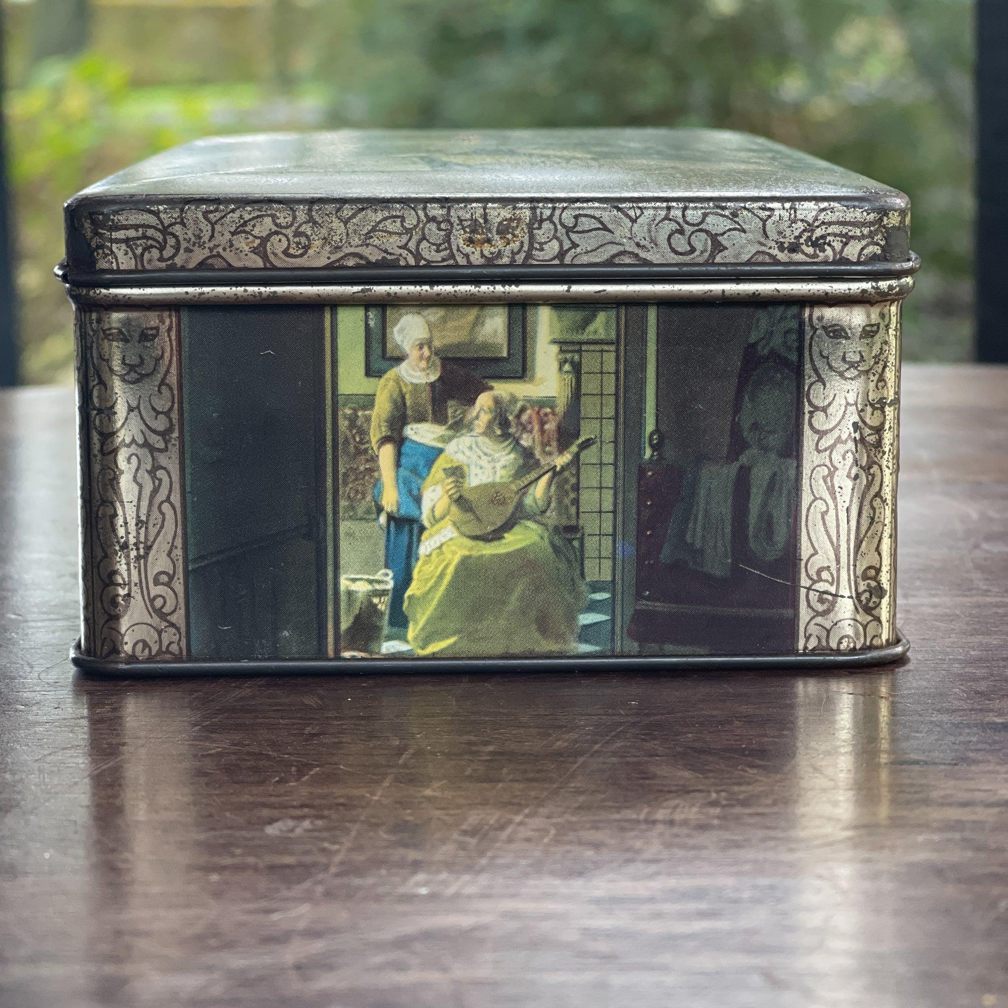 Vintage blik met Hollandse taferelen van het merk HUS - The Collectionist