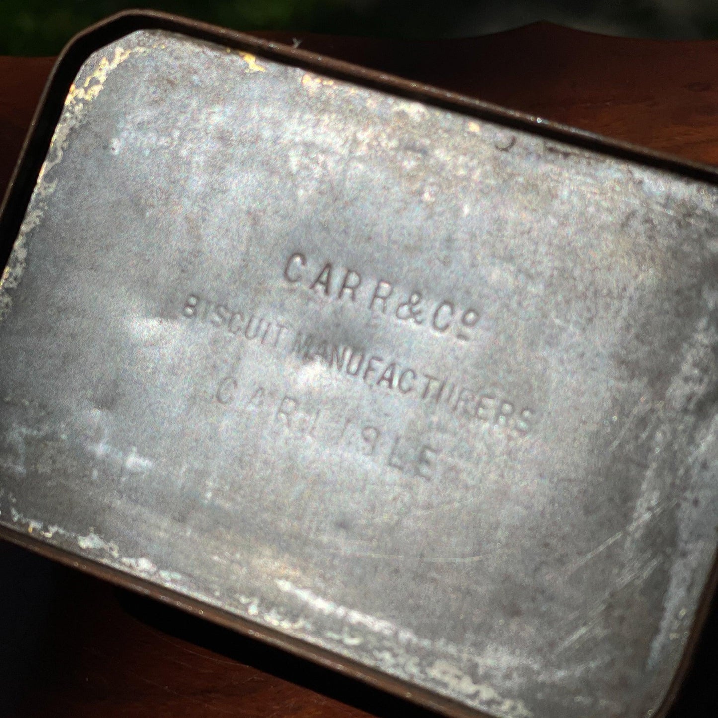 Vintage blikje van CARR&Co - Bamestra Curiosa