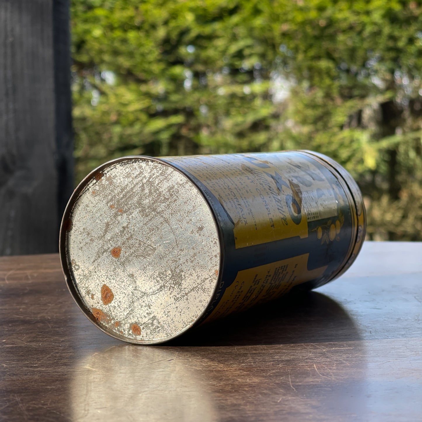 Antiek Fruxo Blik - Bamestra Curiosa