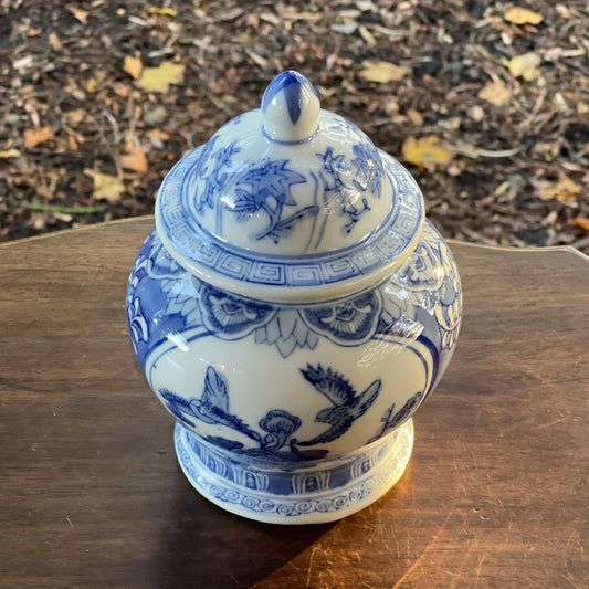 Vintage Chinese dekselpot - Bamestra Curiosa