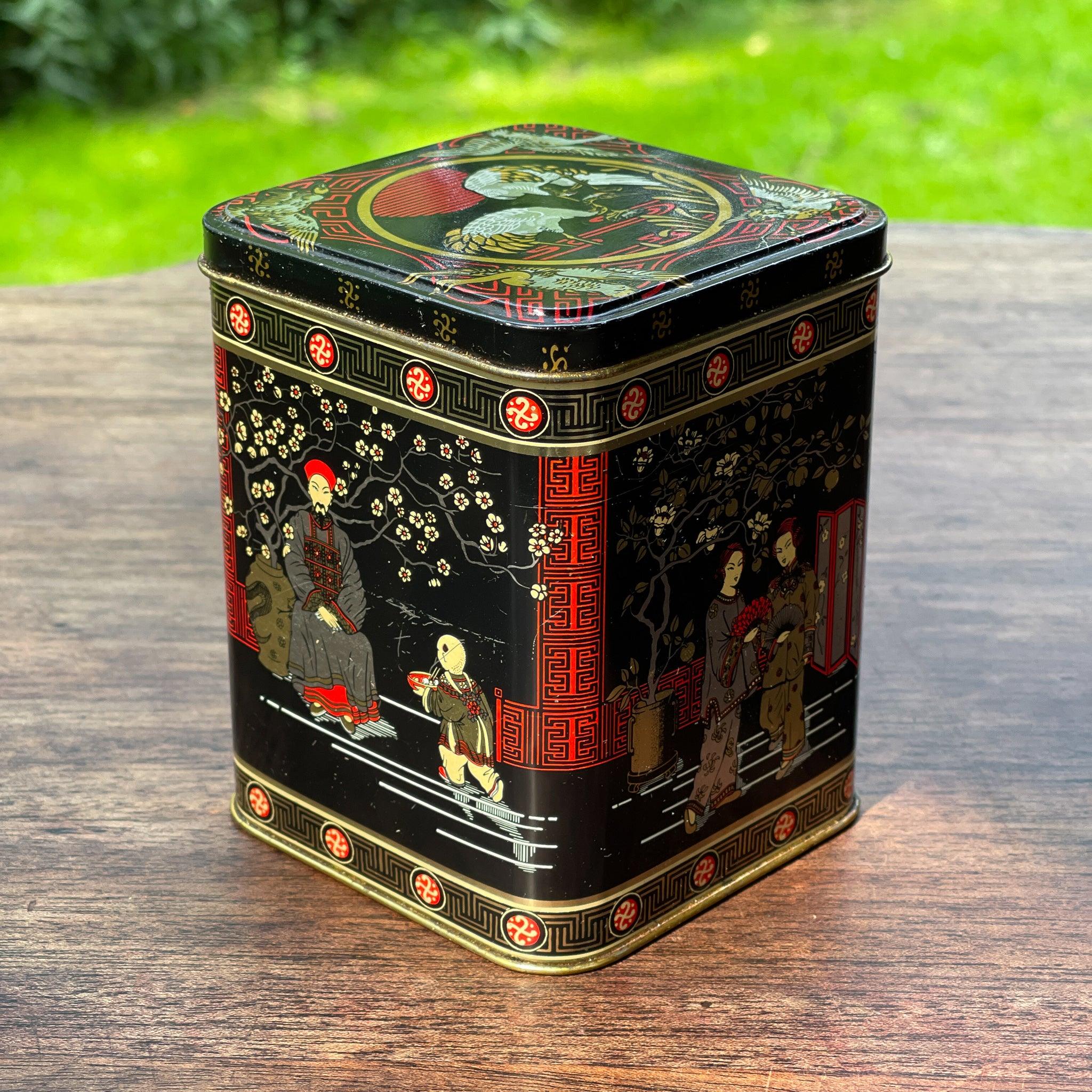 Vintage Chinese thee blik - The Collectionist