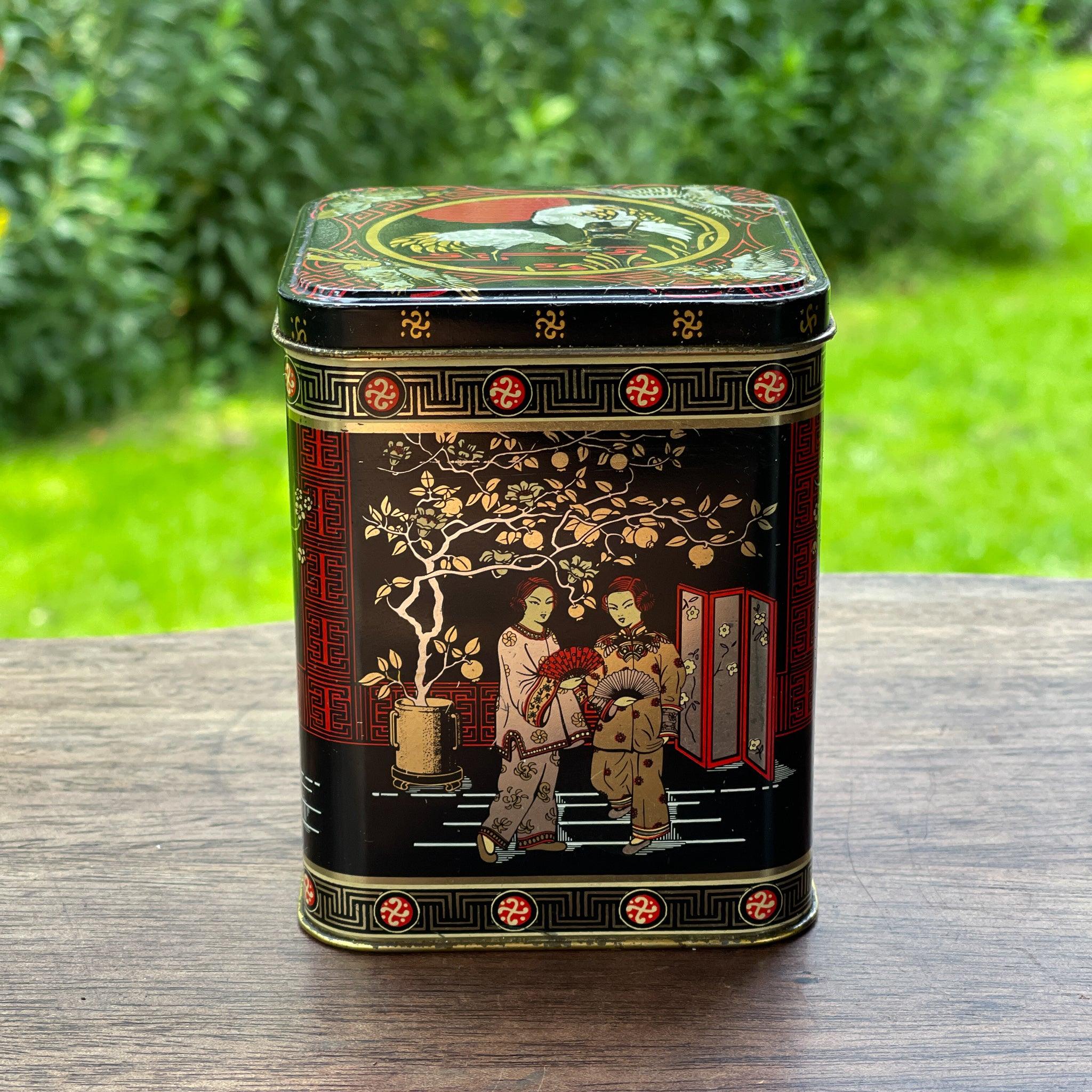 Vintage Chinese thee blik - The Collectionist