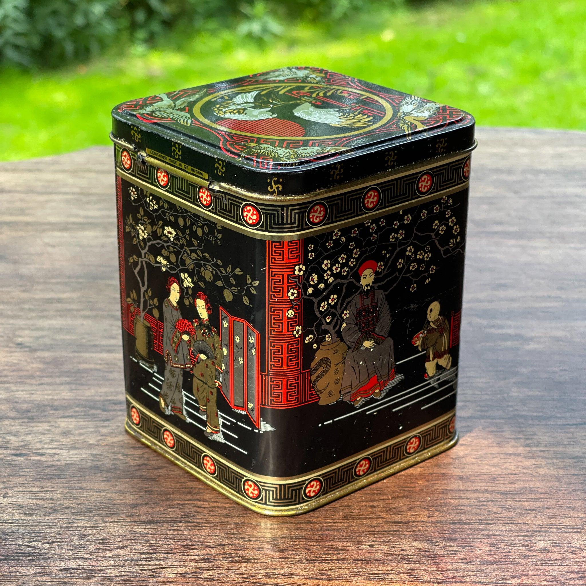 Vintage Chinese thee blik - The Collectionist