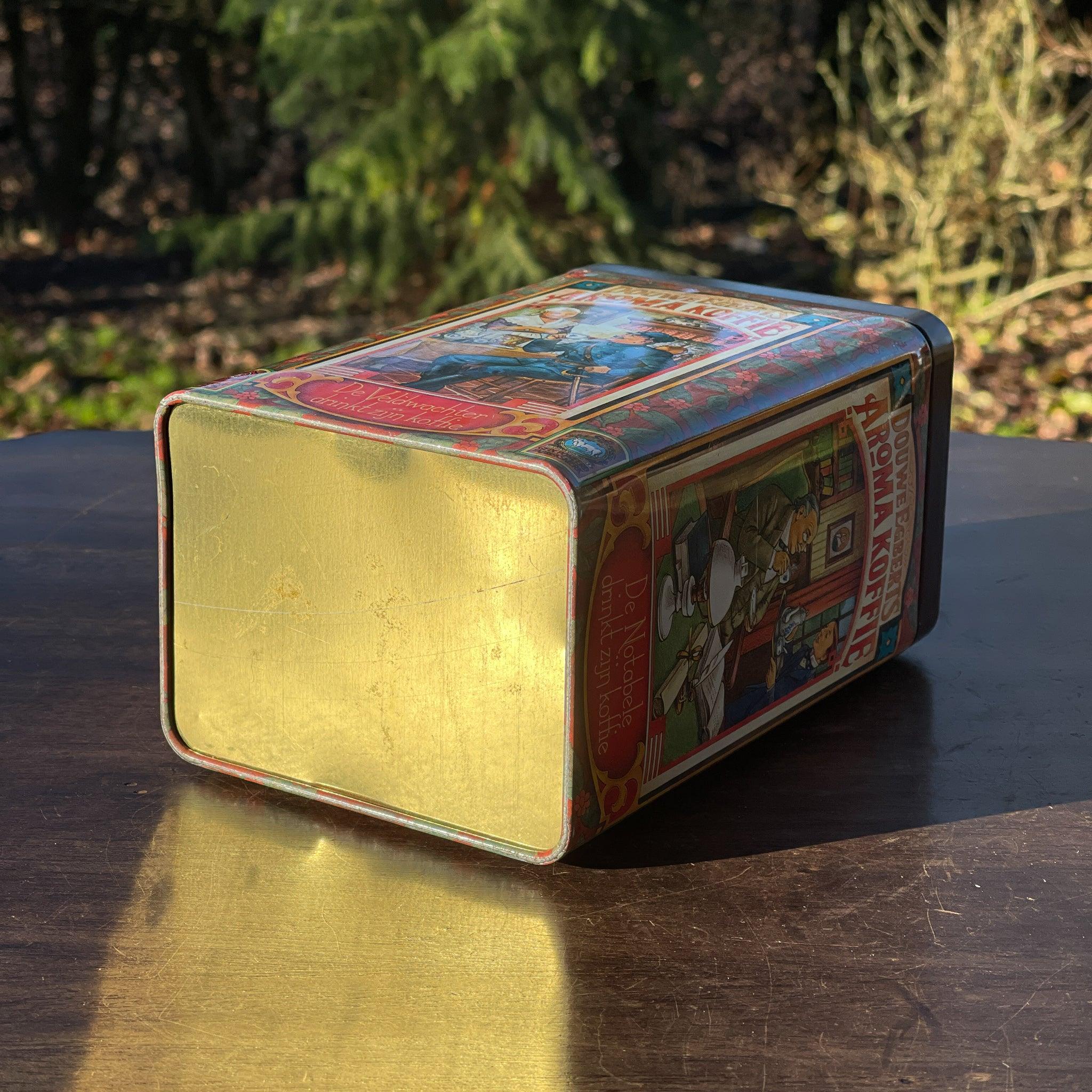 Vintage Douwe Egberts bewaarblik voor aroma koffie - The Collectionist