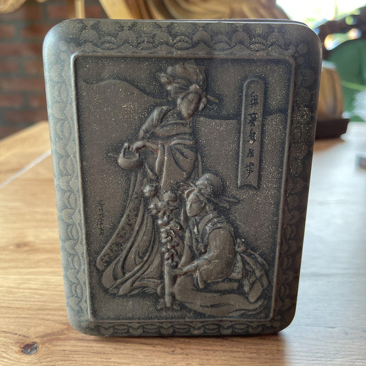 Vintage Douwe Egberts blik Chinese Thee - Bamestra Curiosa