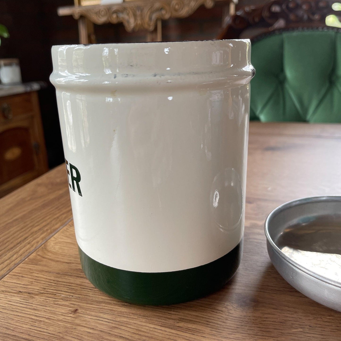 Vintage emaille suikerbus - Bamestra Curiosa