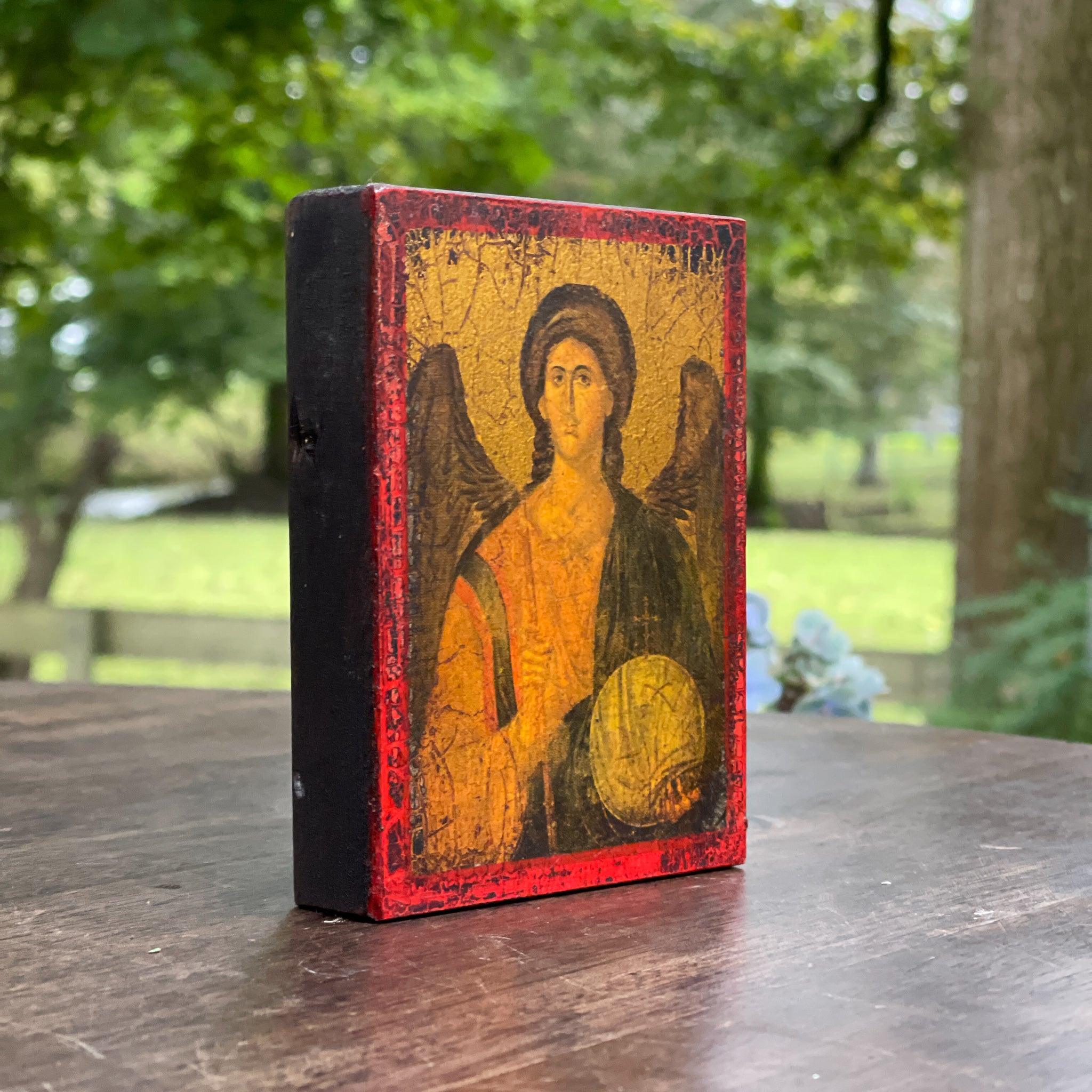 Vintage Grieks ikoon van Aartsengel Michael - The Collectionist