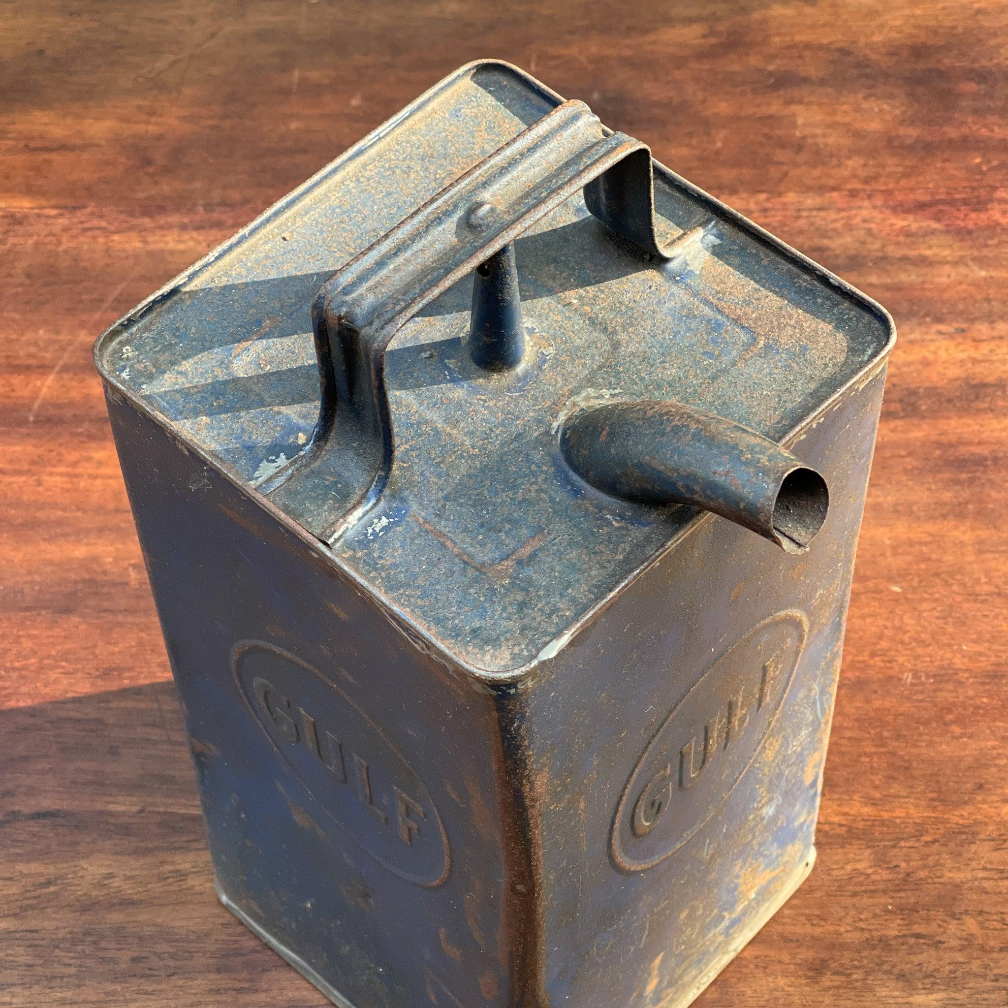Vintage Gulf petroleum kan - The Collectionist