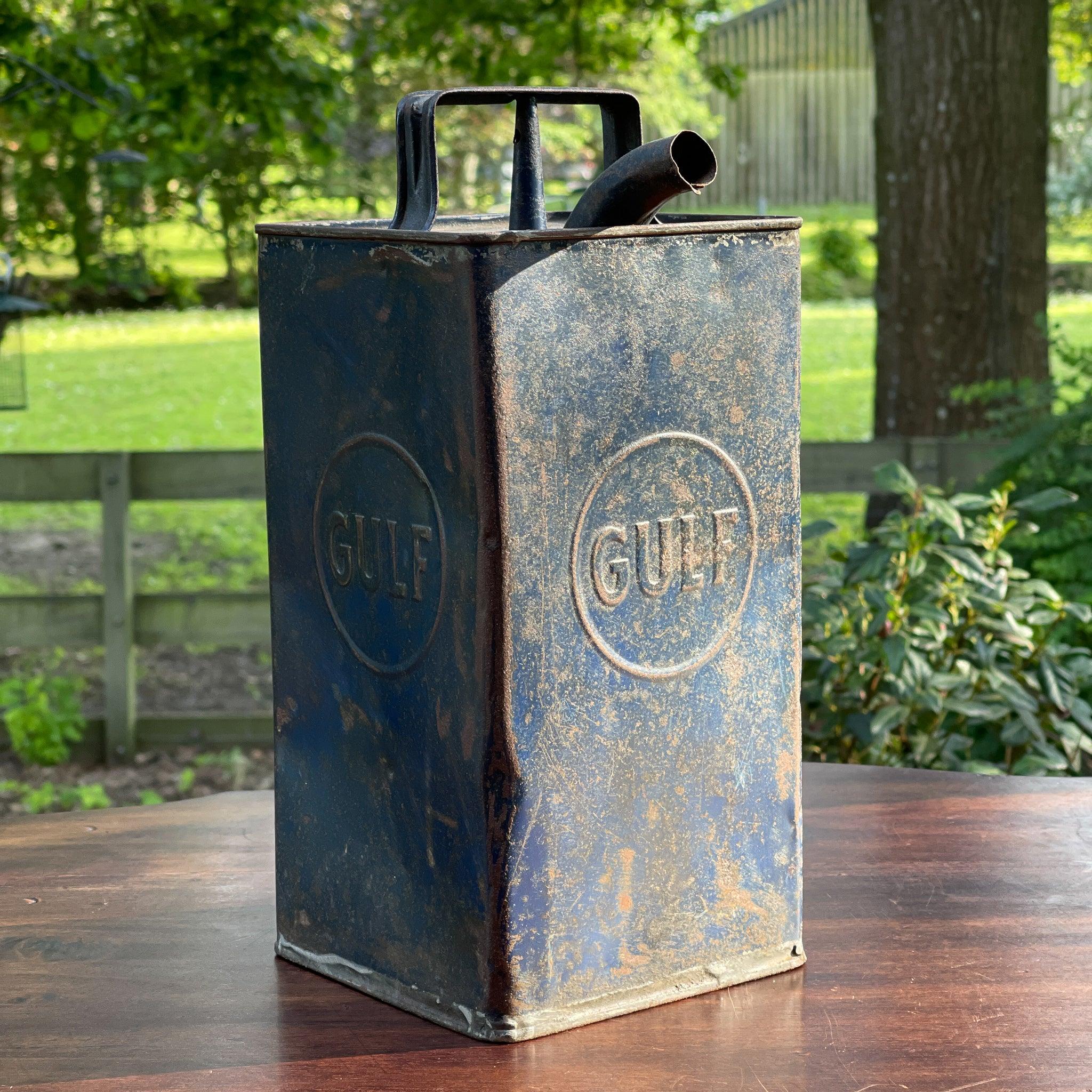 Vintage Gulf petroleum kan - The Collectionist