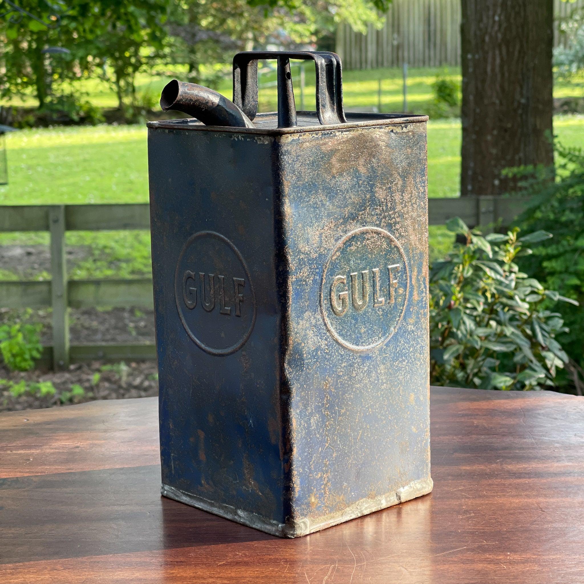Vintage Gulf petroleum kan - The Collectionist