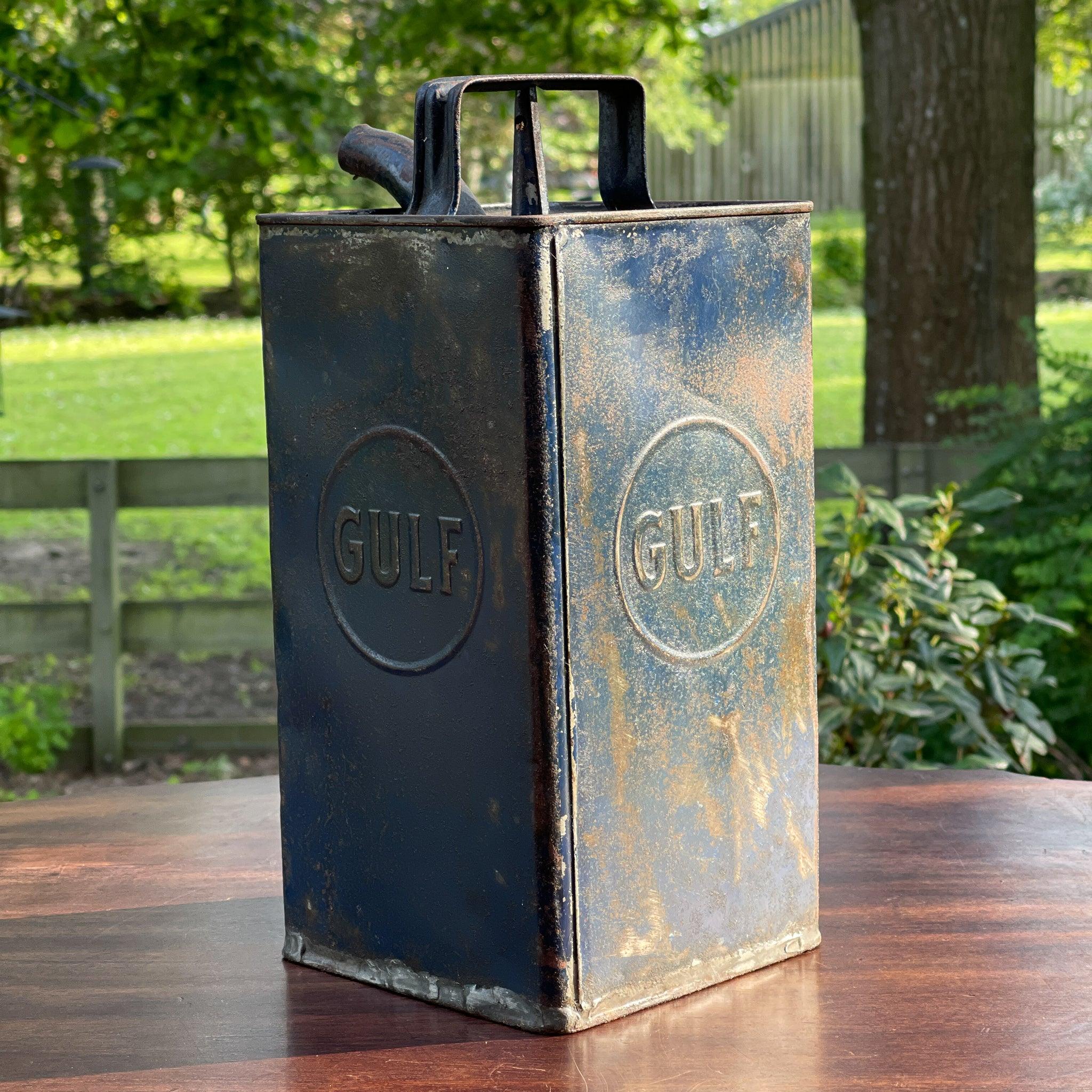 Vintage Gulf petroleum kan - The Collectionist