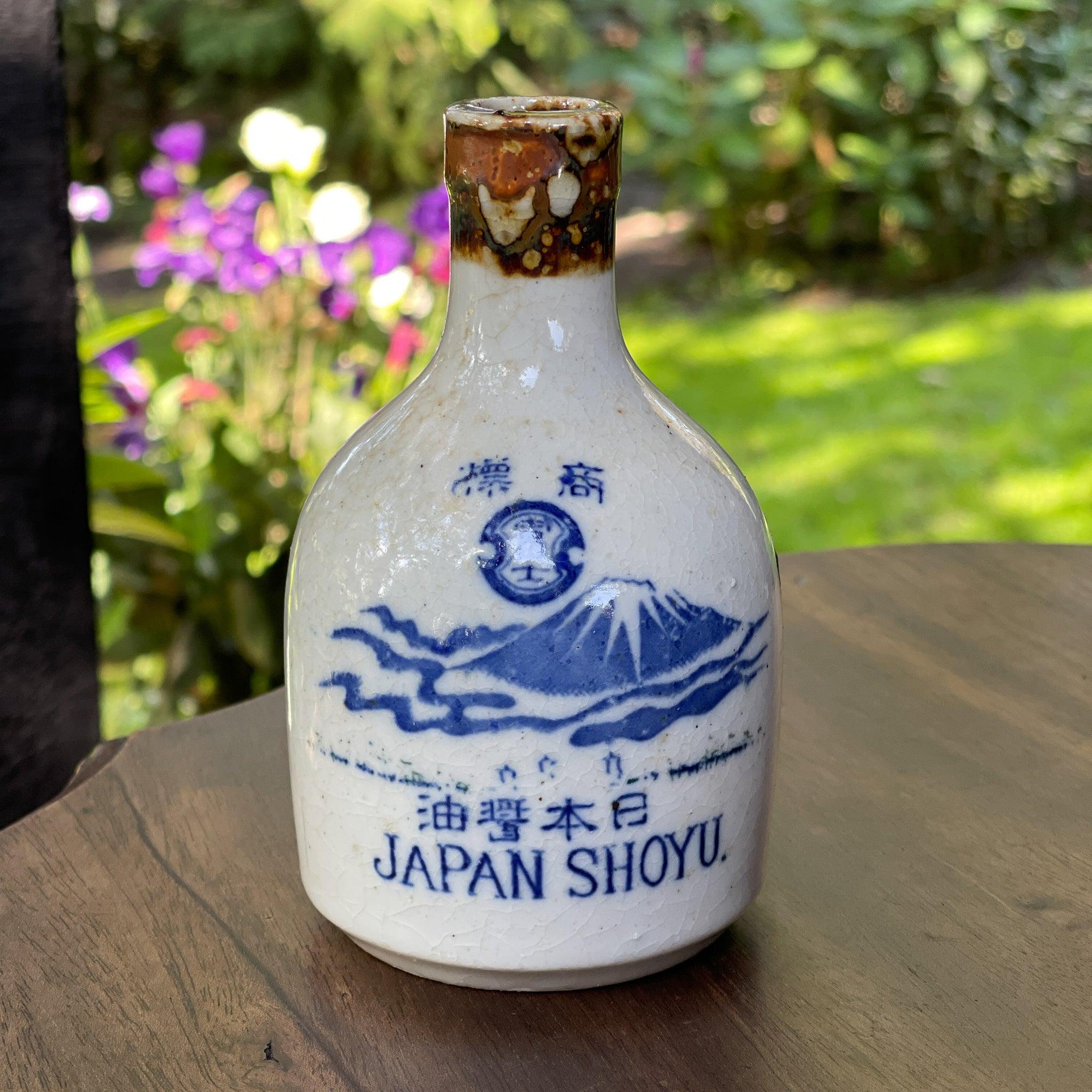 Vintage Japans Soya flesje van aardewerk - The Collectionist