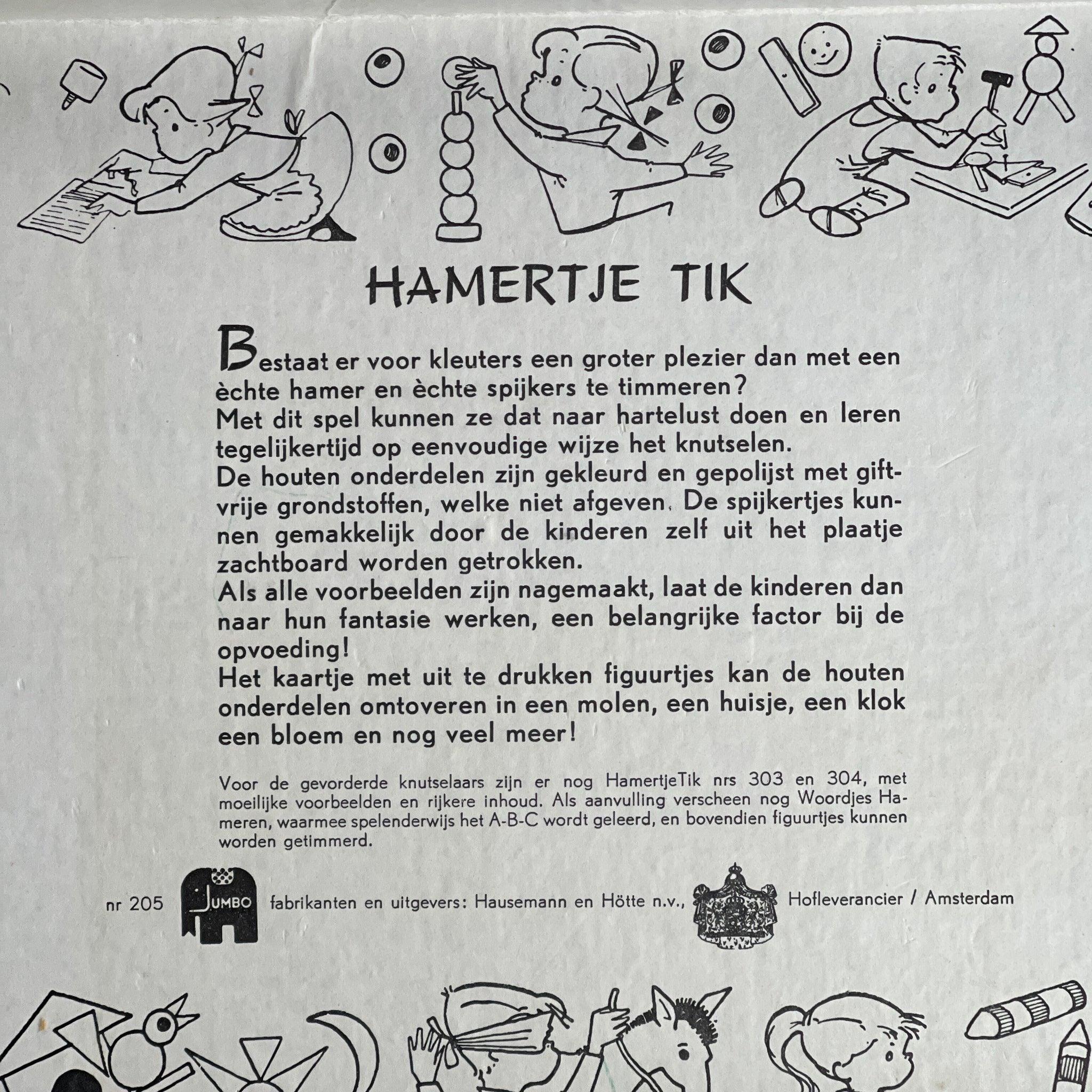 Vintage Jumbo Hamertje Tik spel - The Collectionist
