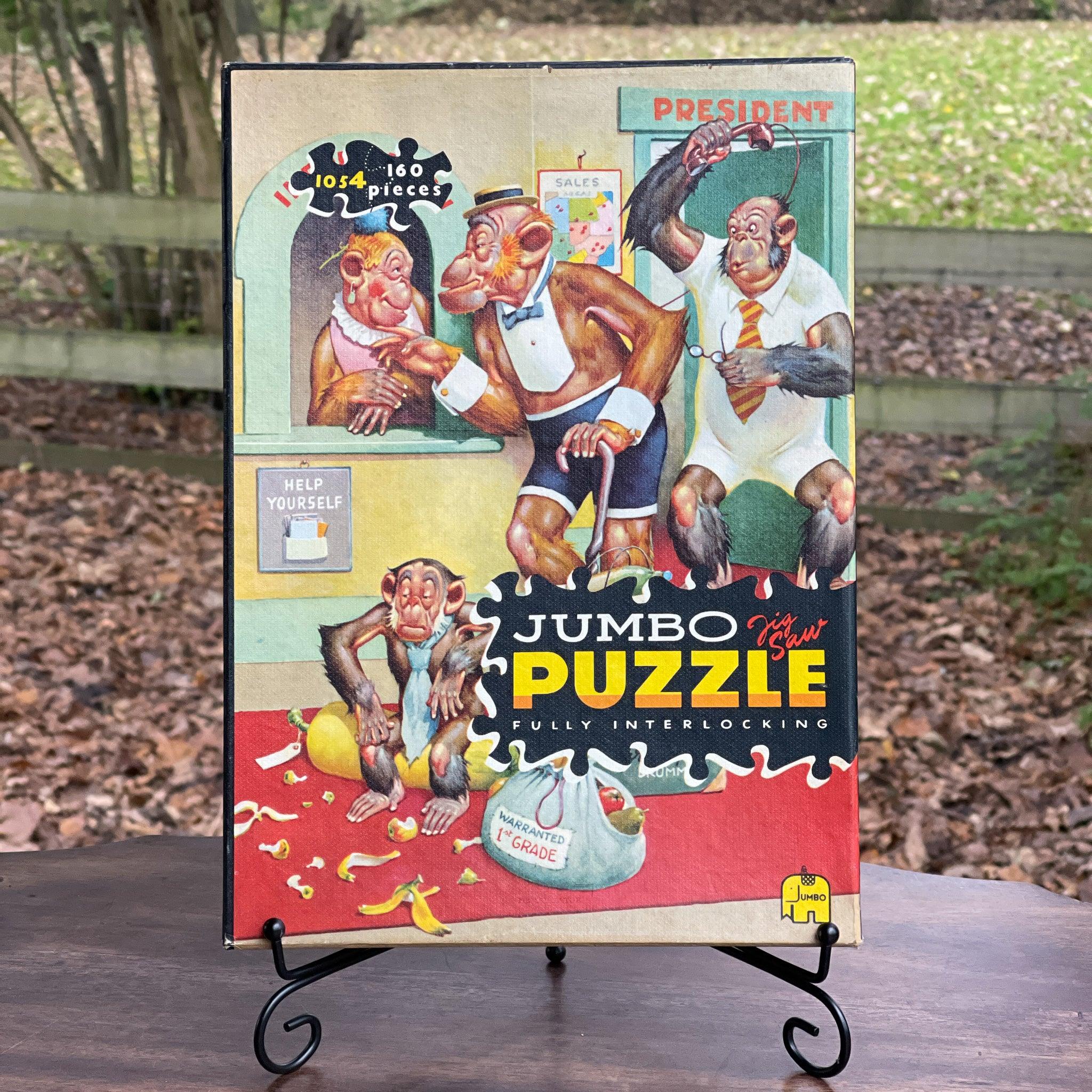 Vintage Jumbo jigsaw apen puzzel - The Collectionist