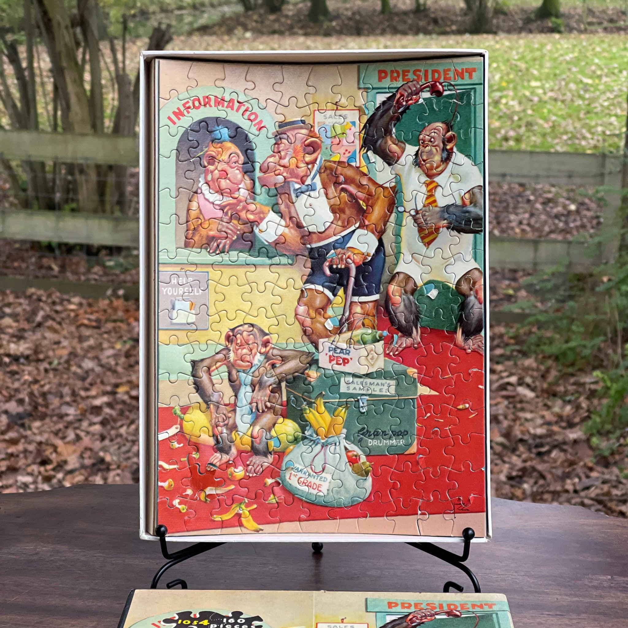 Vintage Jumbo jigsaw apen puzzel - The Collectionist