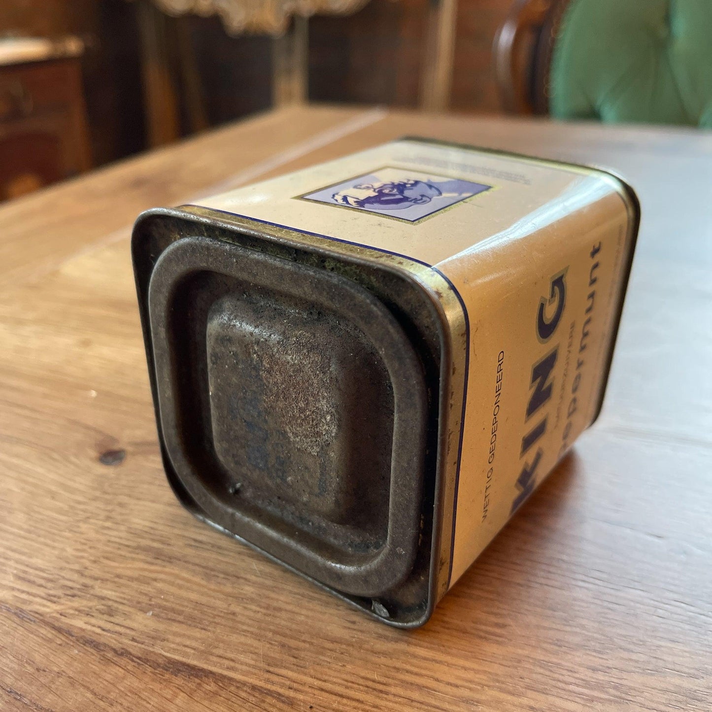 Vintage King Pepermunt blikje - Bamestra Curiosa