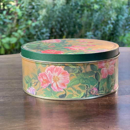 Vintage koekblik met bloemen - Bamestra Curiosa