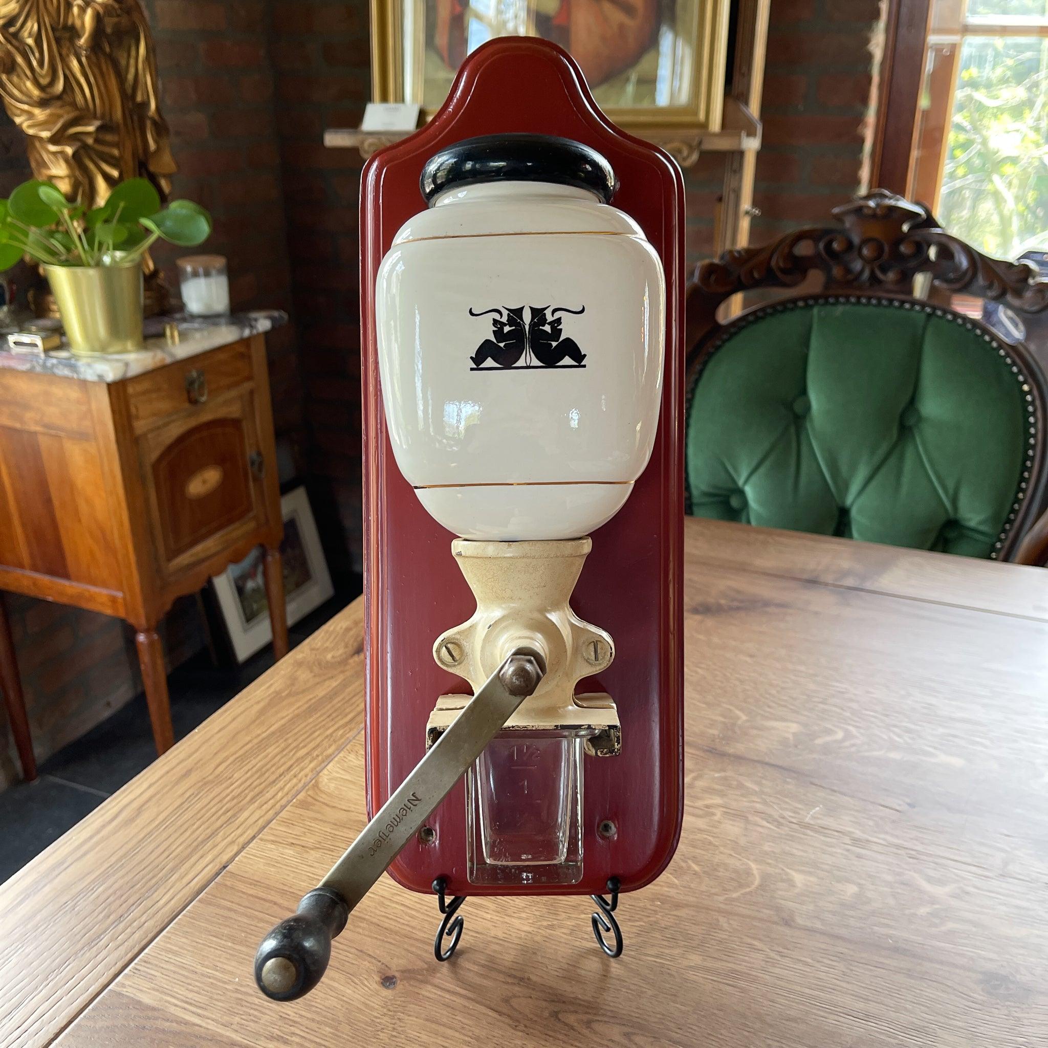 Vintage Niemeijer wand koffiemolen - The Collectionist