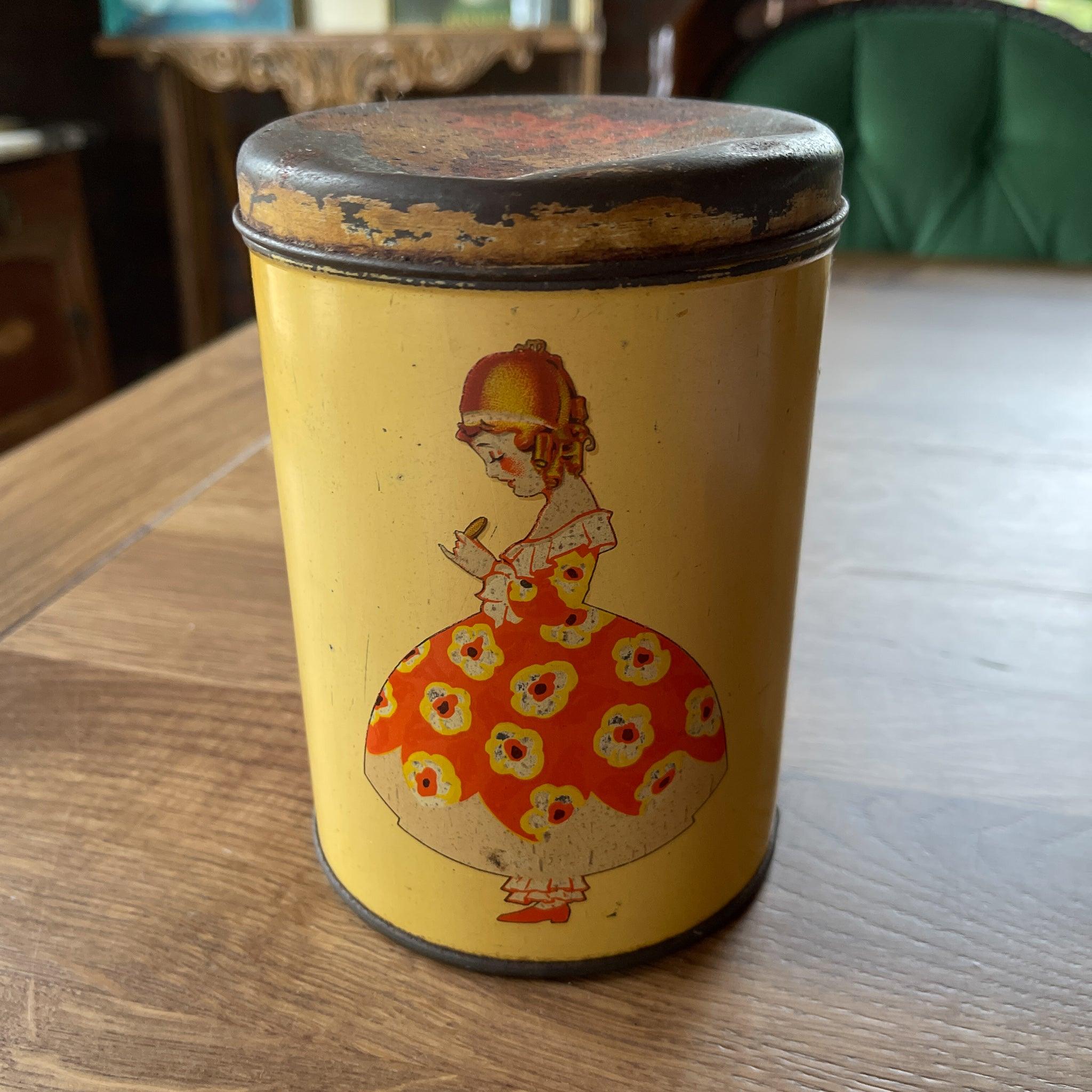 Vintage rond blik Paula - The Collectionist