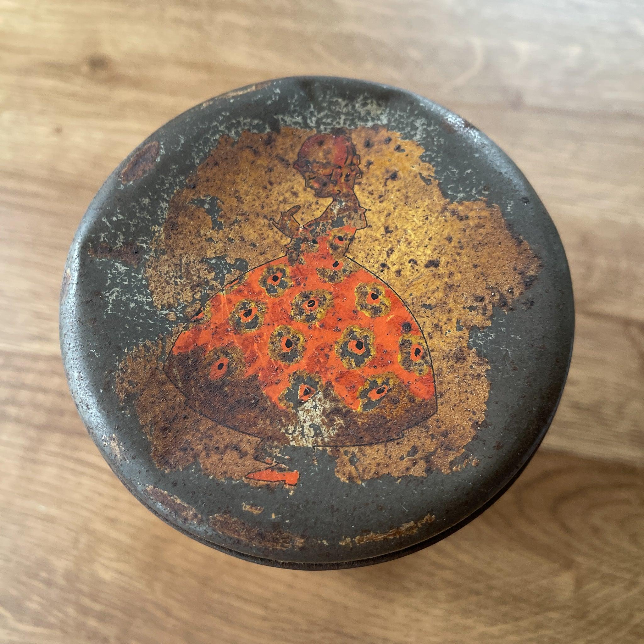 Vintage rond blik Paula - The Collectionist