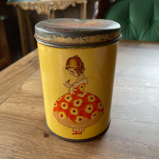 Vintage rond blik Paula - Bamestra Curiosa