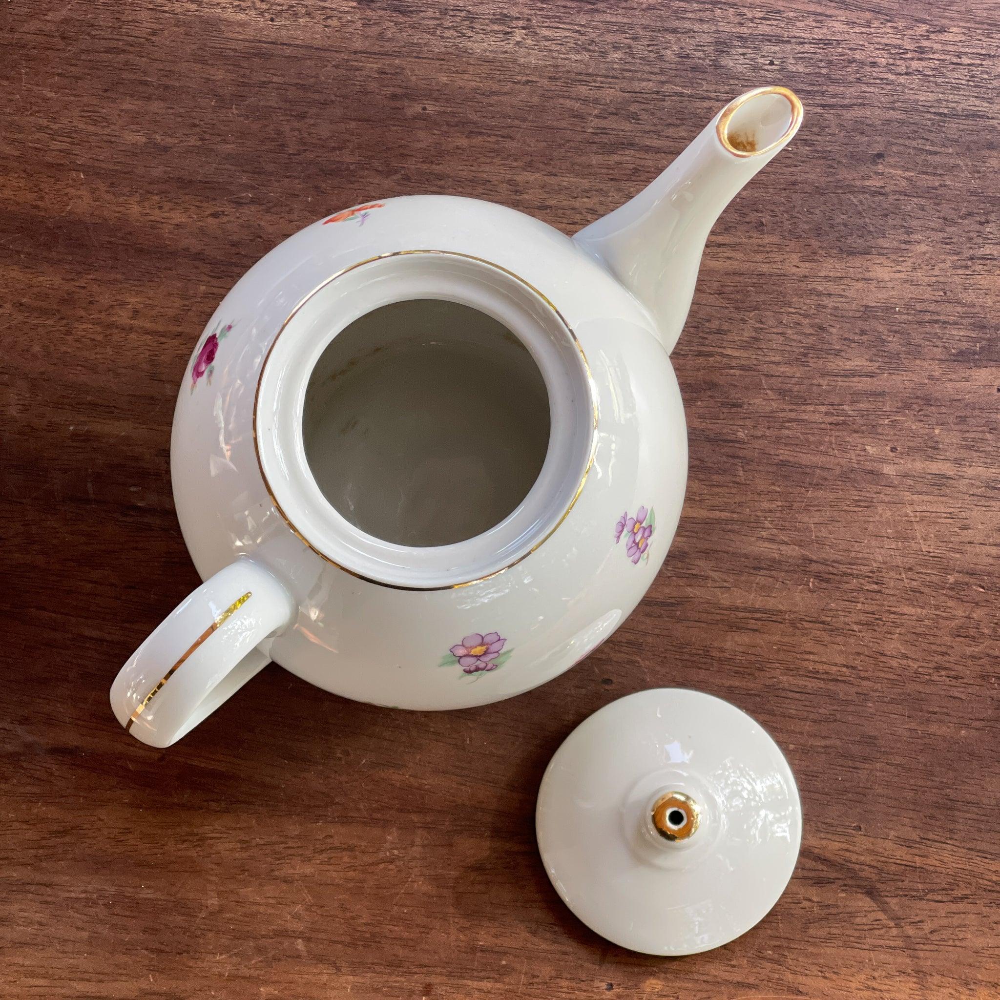 Vintage Royal Dux Bohemia theepot - The Collectionist